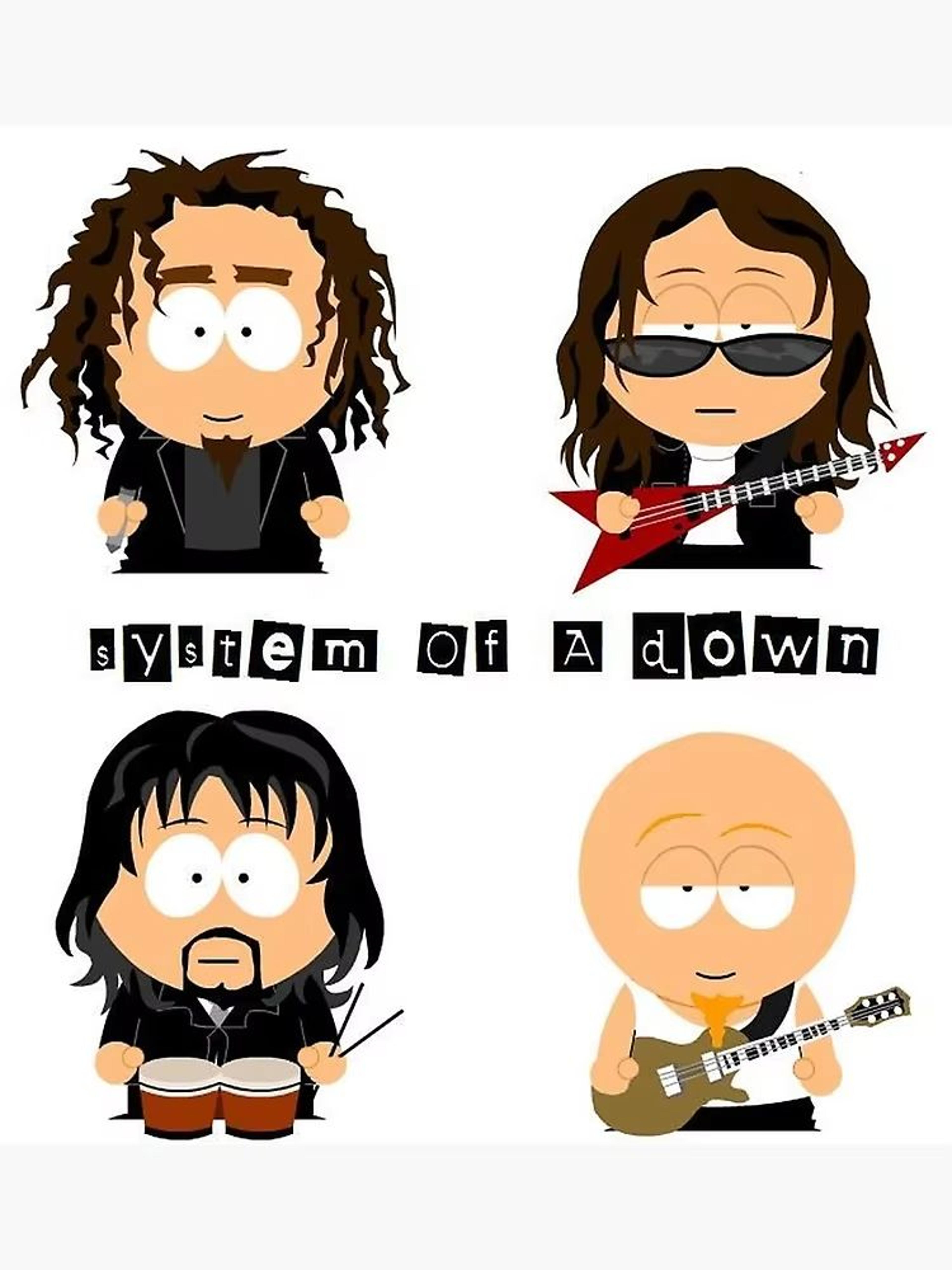 System Of A Down Canvas Poster Set Heavy Metal Album Wall Art Decor 6