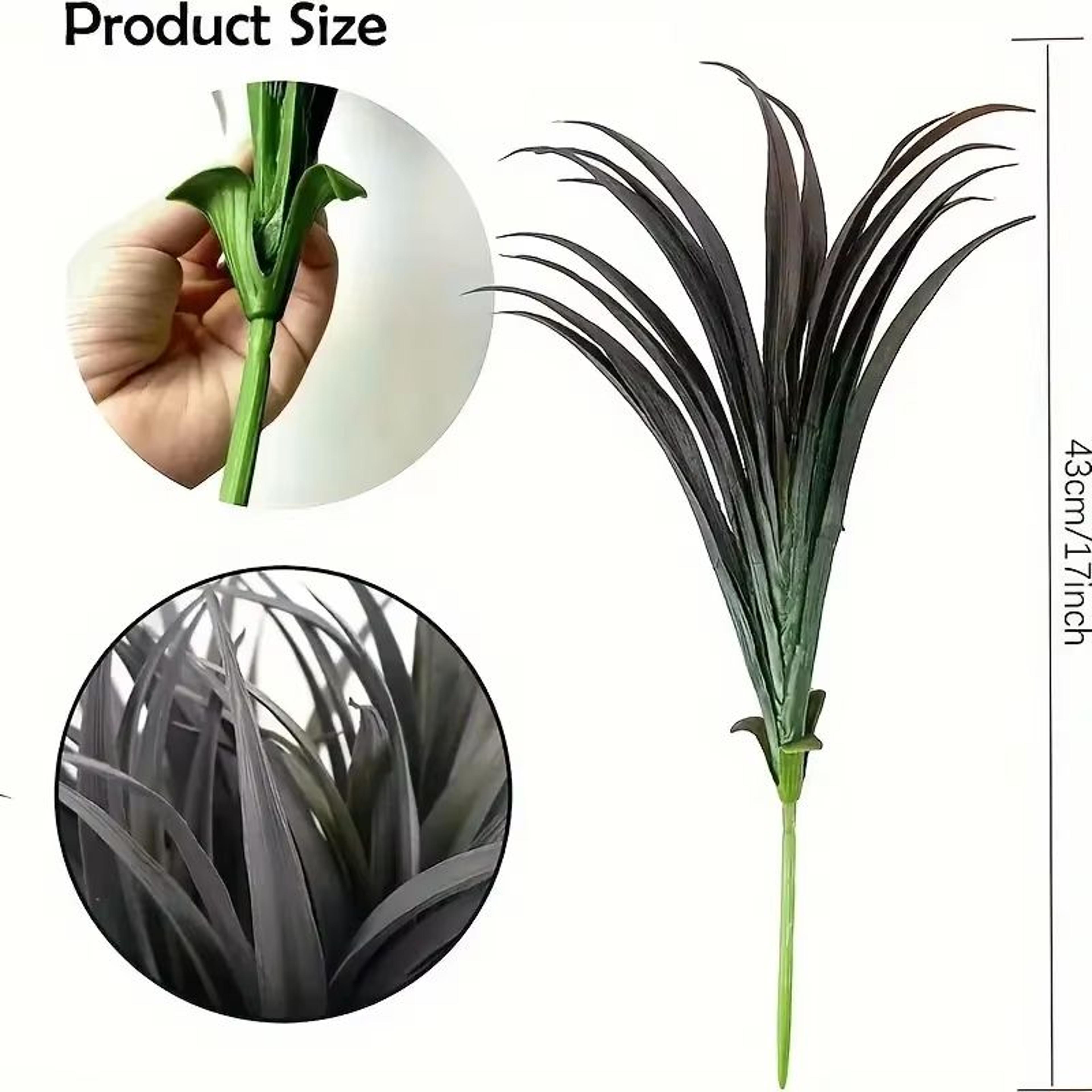 UV Resistant Artificial Outdoor Plants Set Tall Grass Tropical Faux Greenery Decor 9