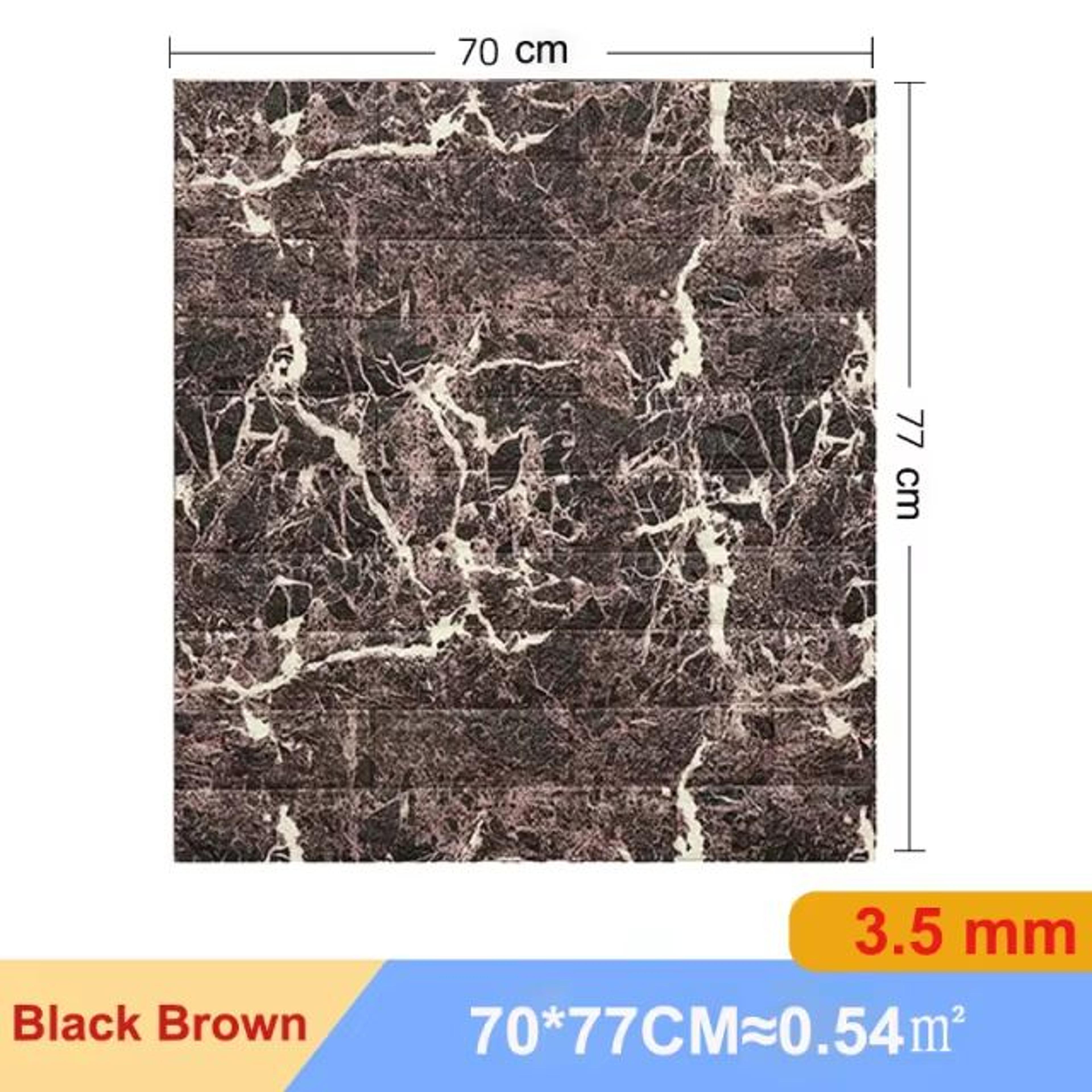 3D Brick Wall Sticker Panels Self Adhesive Foam Wallpaper 2756x3031in DIY Home Decor Set 23