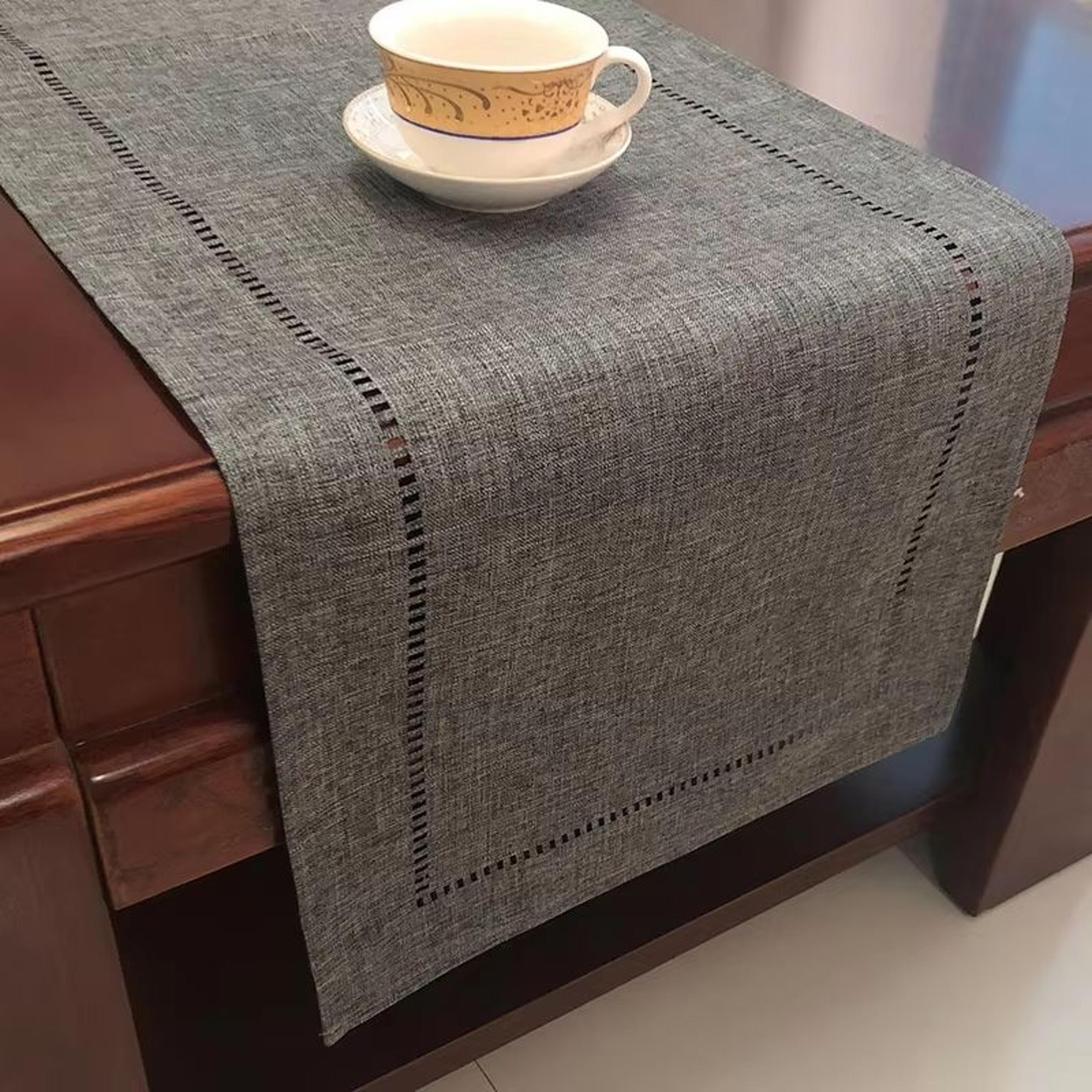 Basic Linen Style Table Runner For Kitchen Dining  Everyday Decor 10