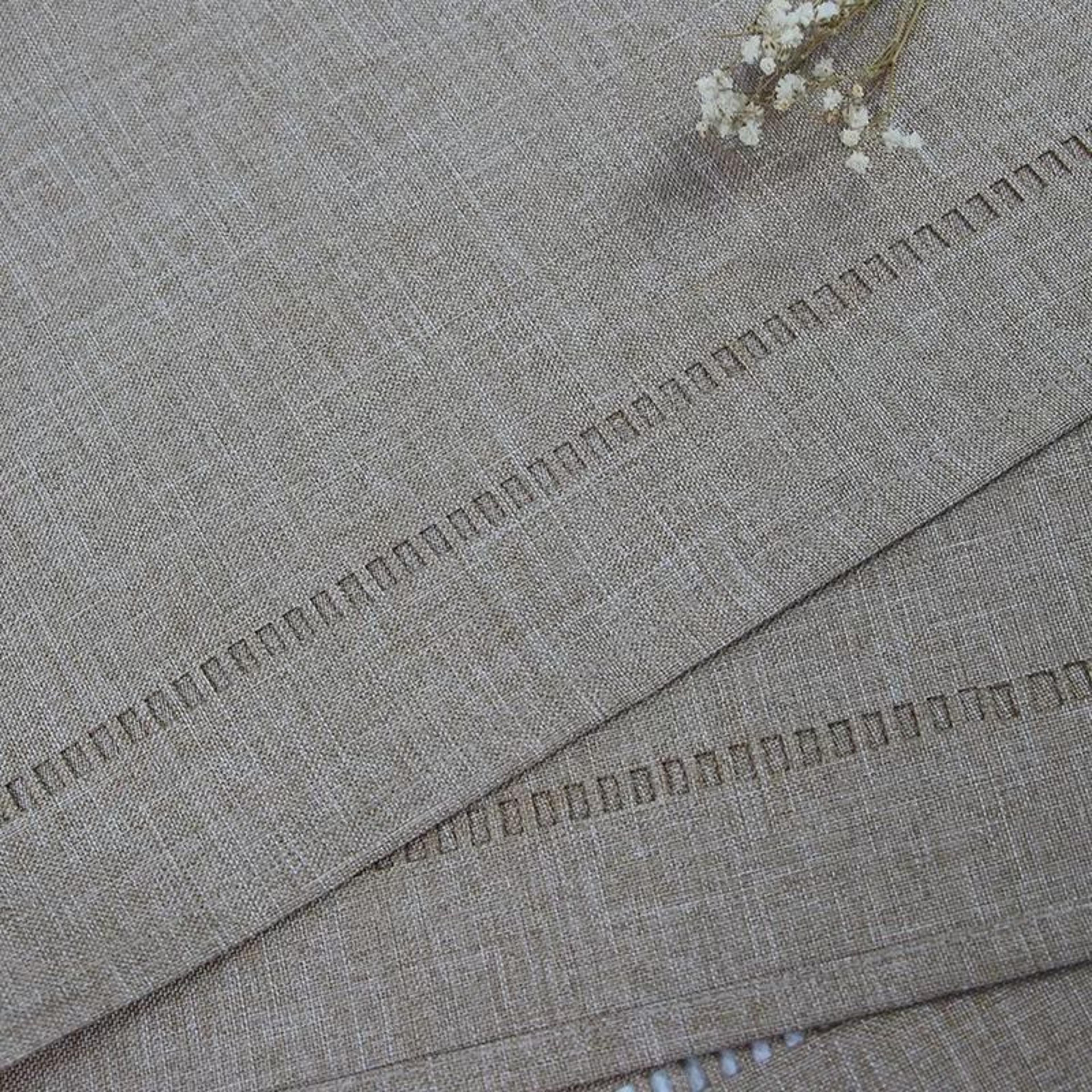 Basic Linen Style Table Runner For Kitchen Dining  Everyday Decor 3