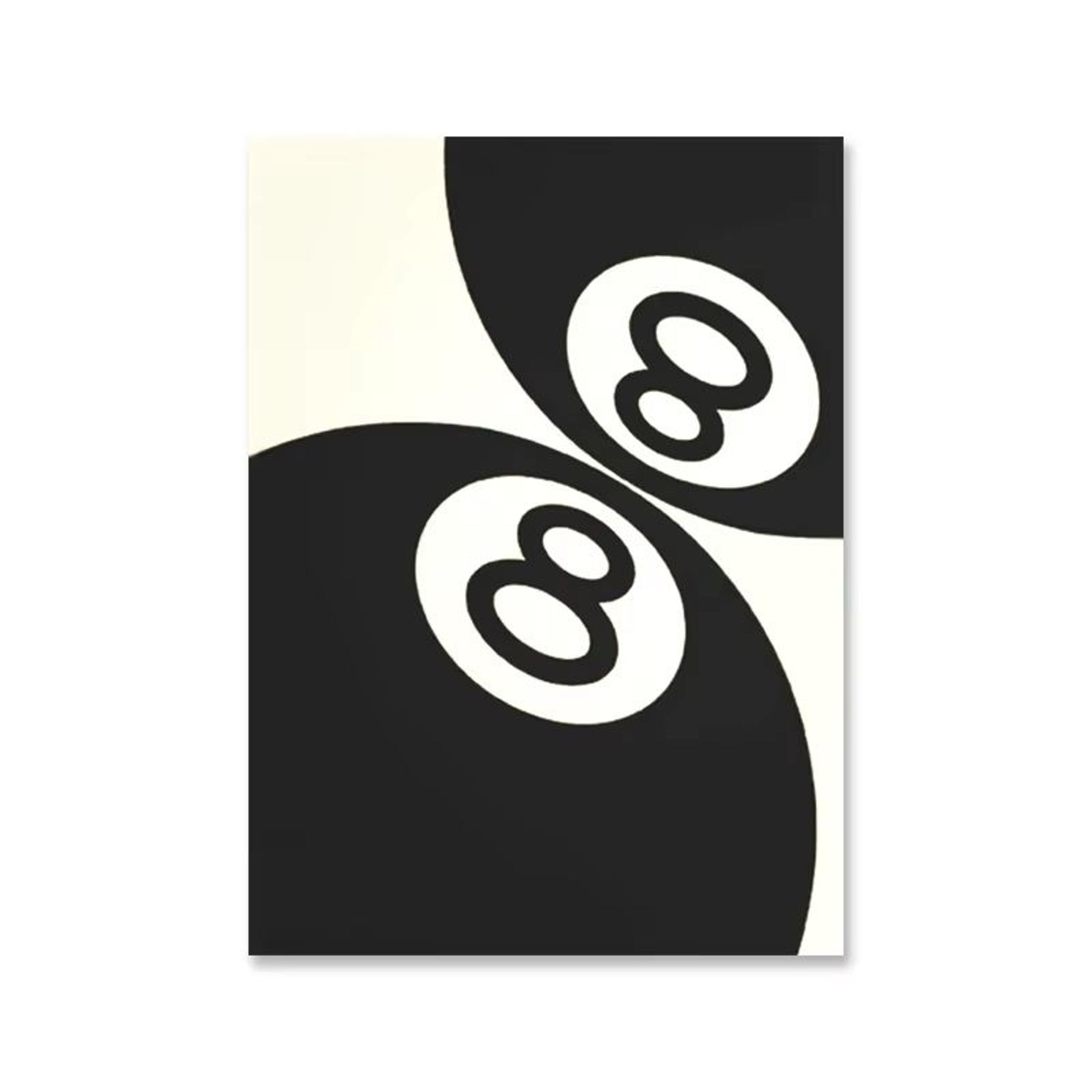 Black And White 8 Ball Billiards Canvas Wall Art Modern Pool Room Decor Poster 8