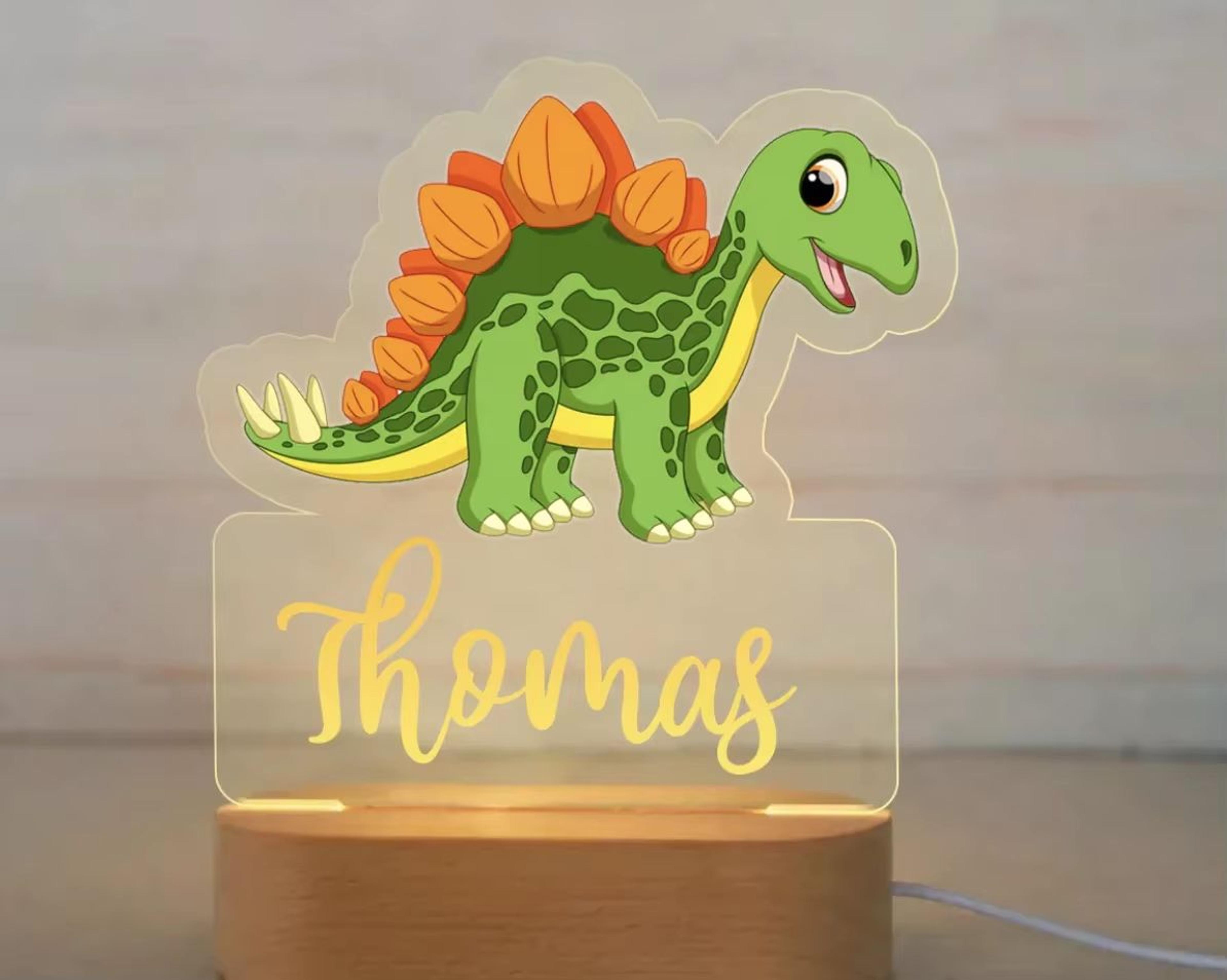 Personalized Animal Name Night Light Acrylic LED Lamp For Kids Bedroom 23