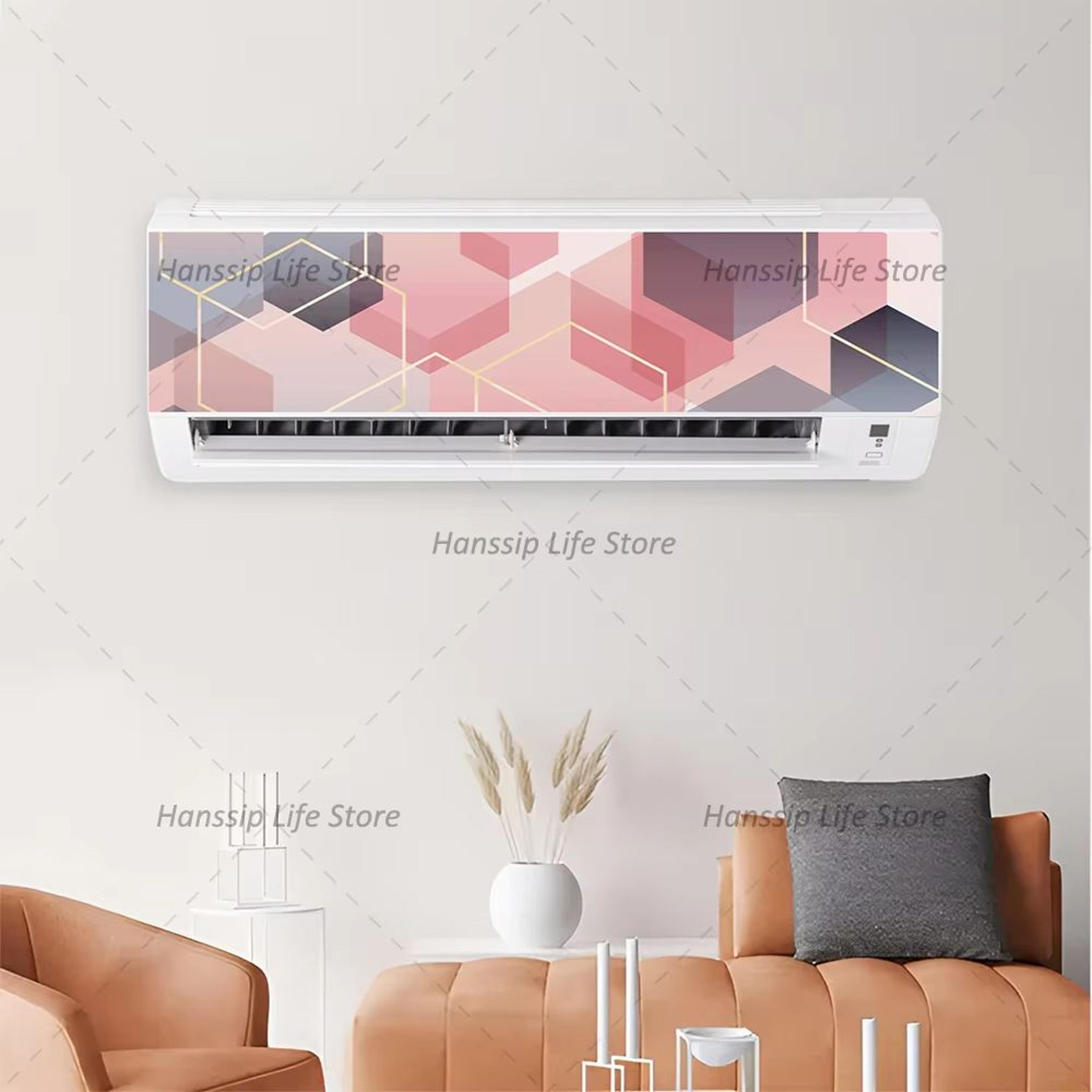 3D Geometric Air Conditioner Panel Wall Sticker Modern Home Decor Decal 13