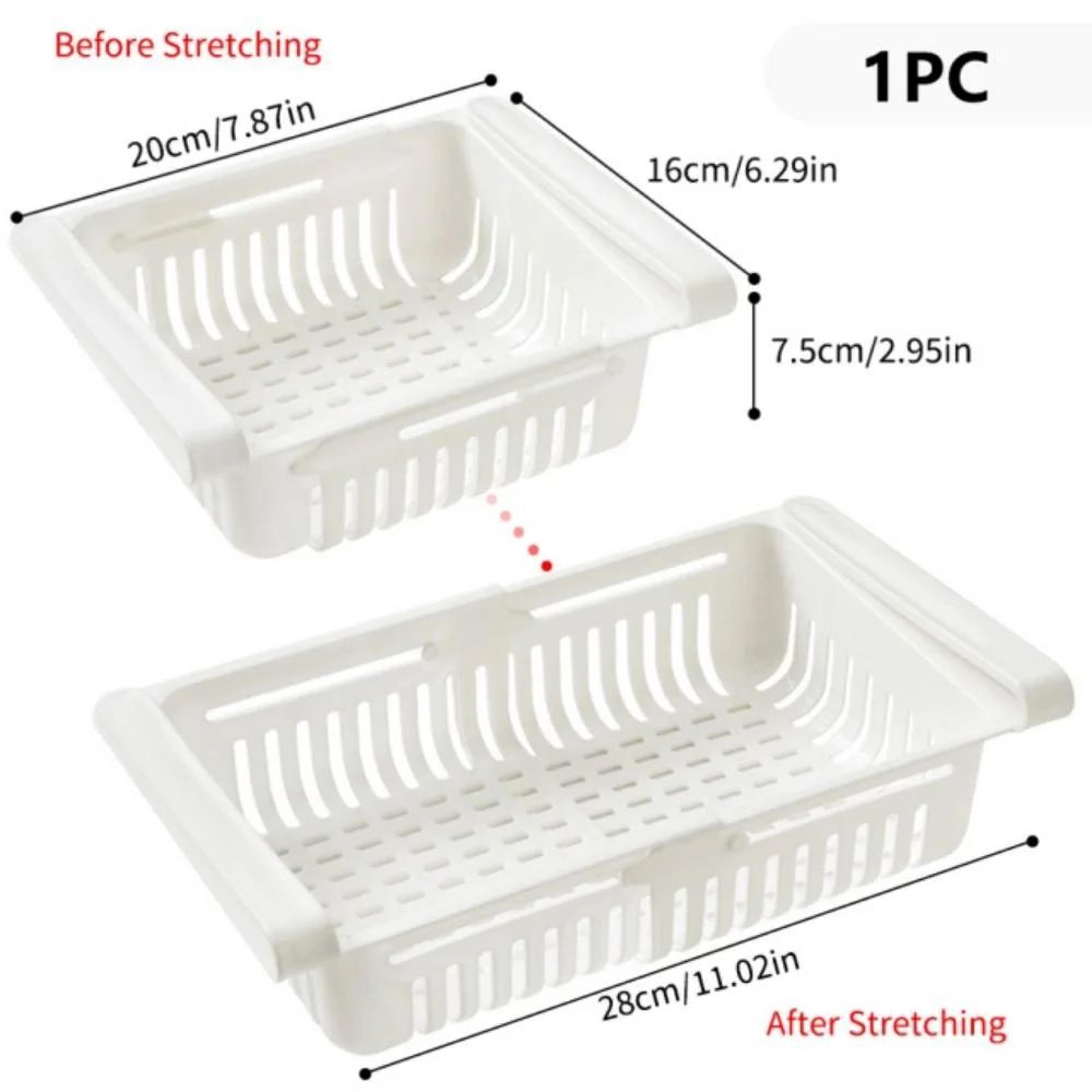 PullOut Refrigerator Drawer Organizer With Adjustable Shelf Fit And FreshKeeping Design 5