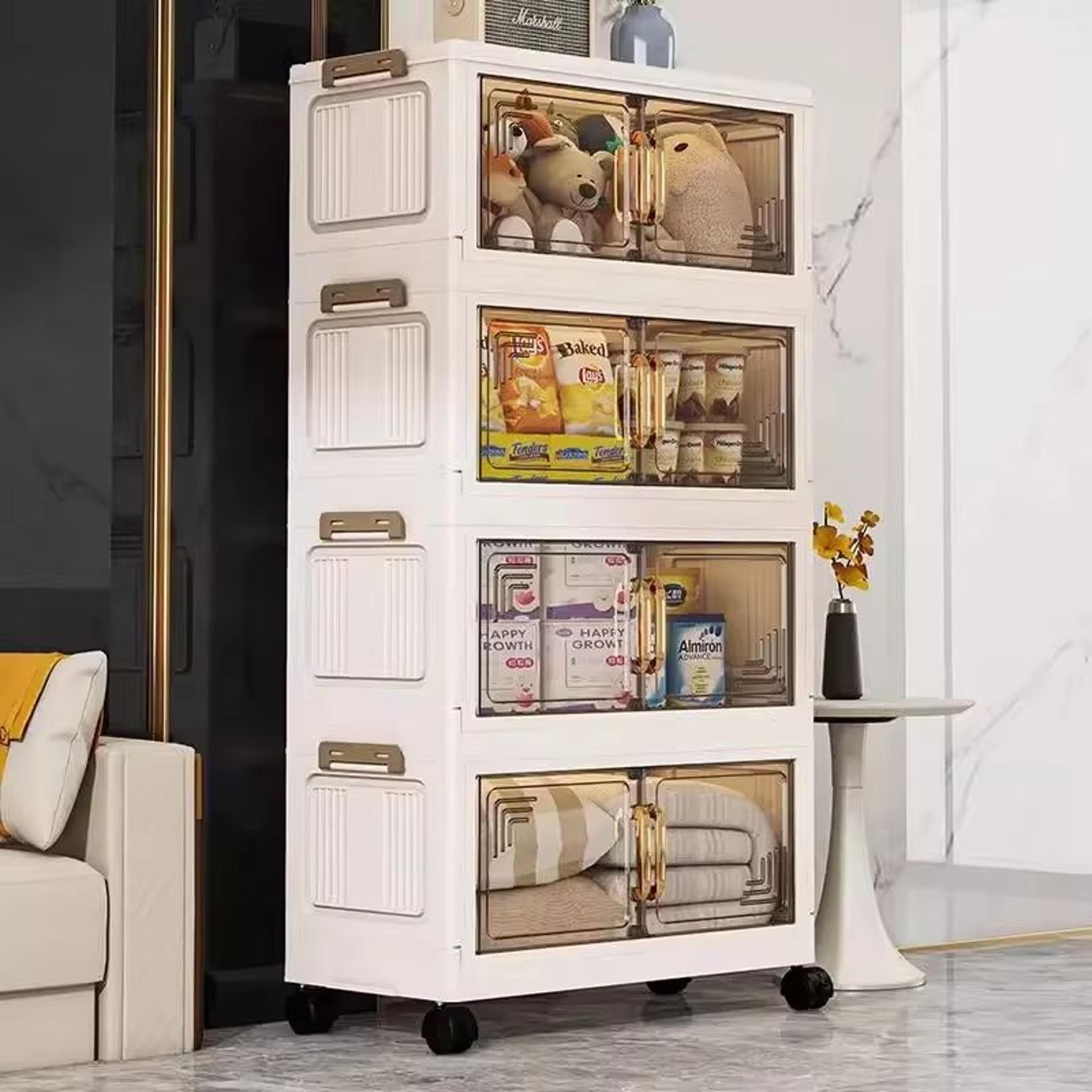 FlexiStore Foldable Wardrobe Cabinet Dustproof Large Capacity Storage Organizer 2