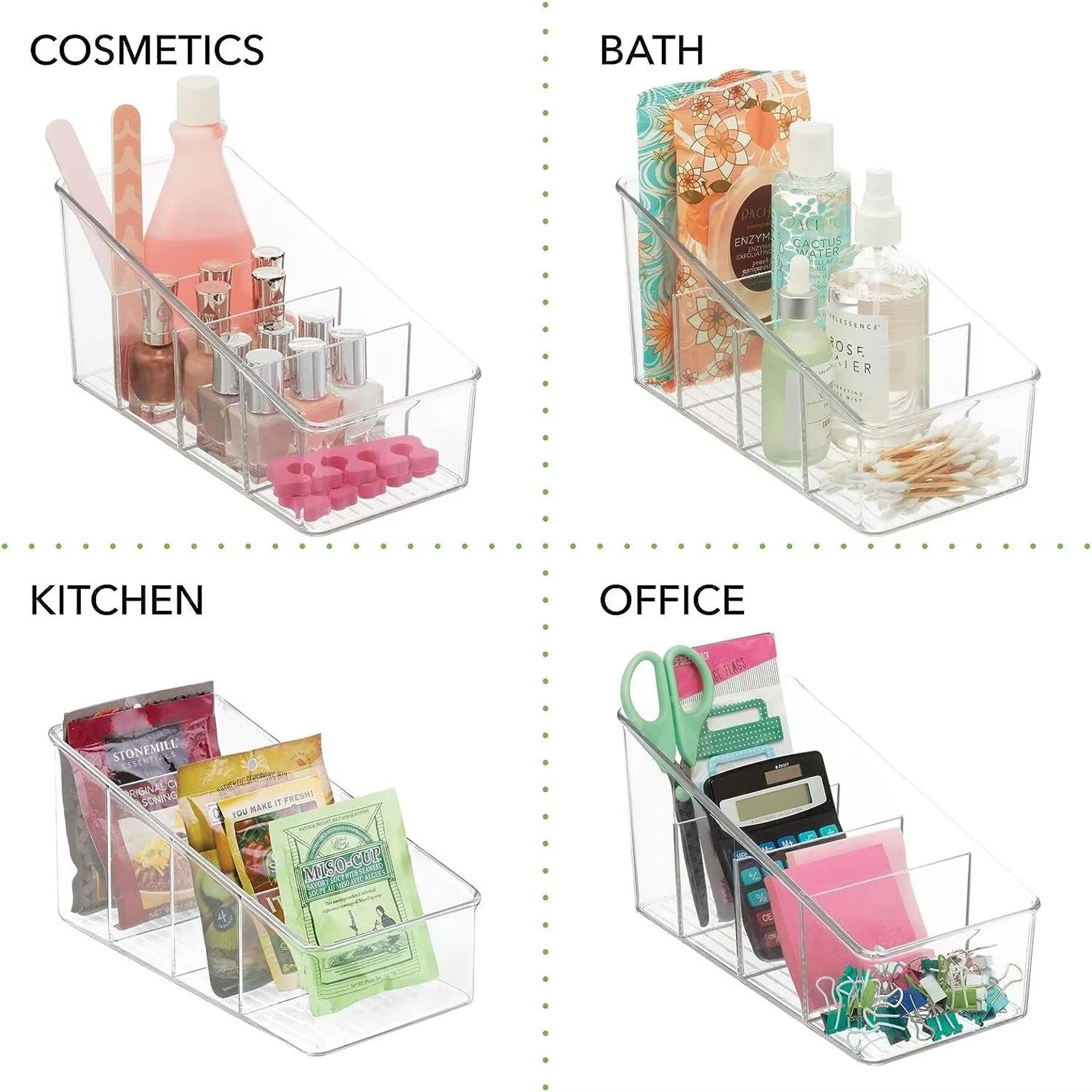 4Layer Stackable Transparent Food Storage Organizer For Pantry Fridge And Desktop Use 3