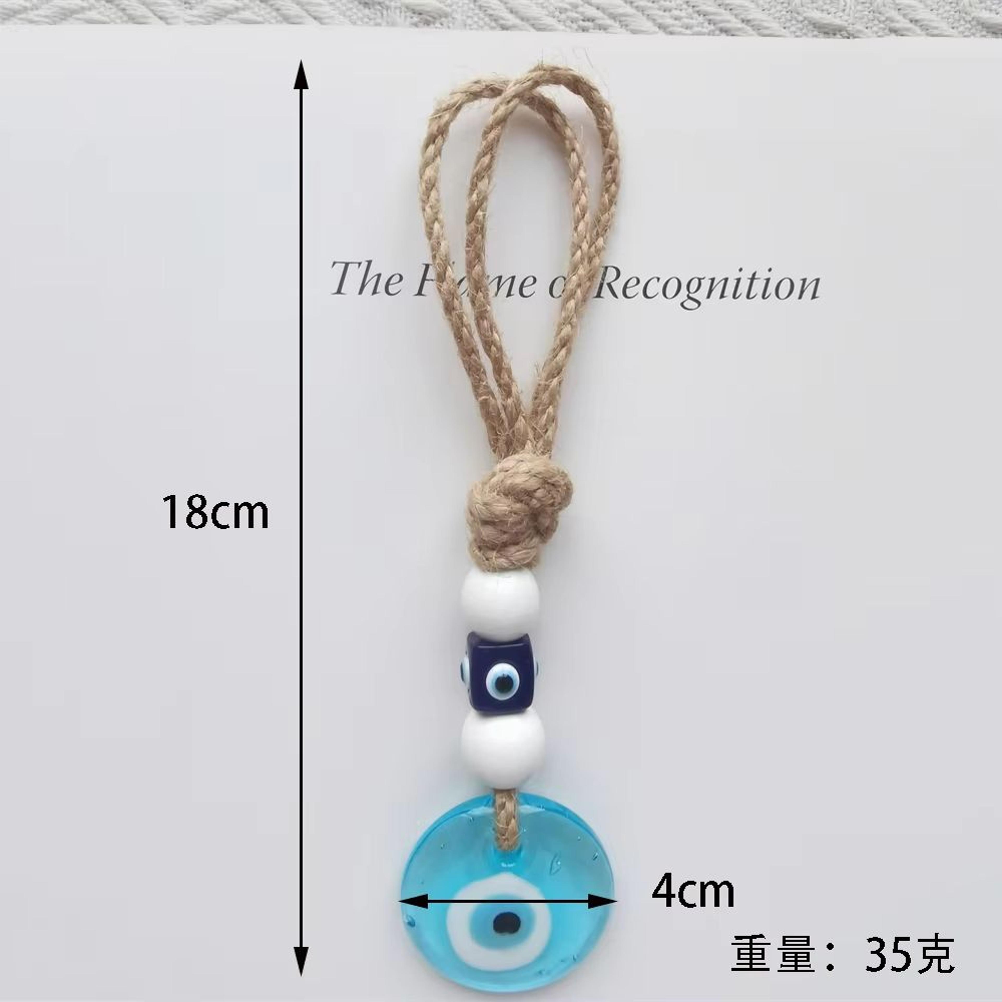 Colorful Turkish Evil Eye Glass Wall Hanging With Multicolor Beads For Home Protection 24