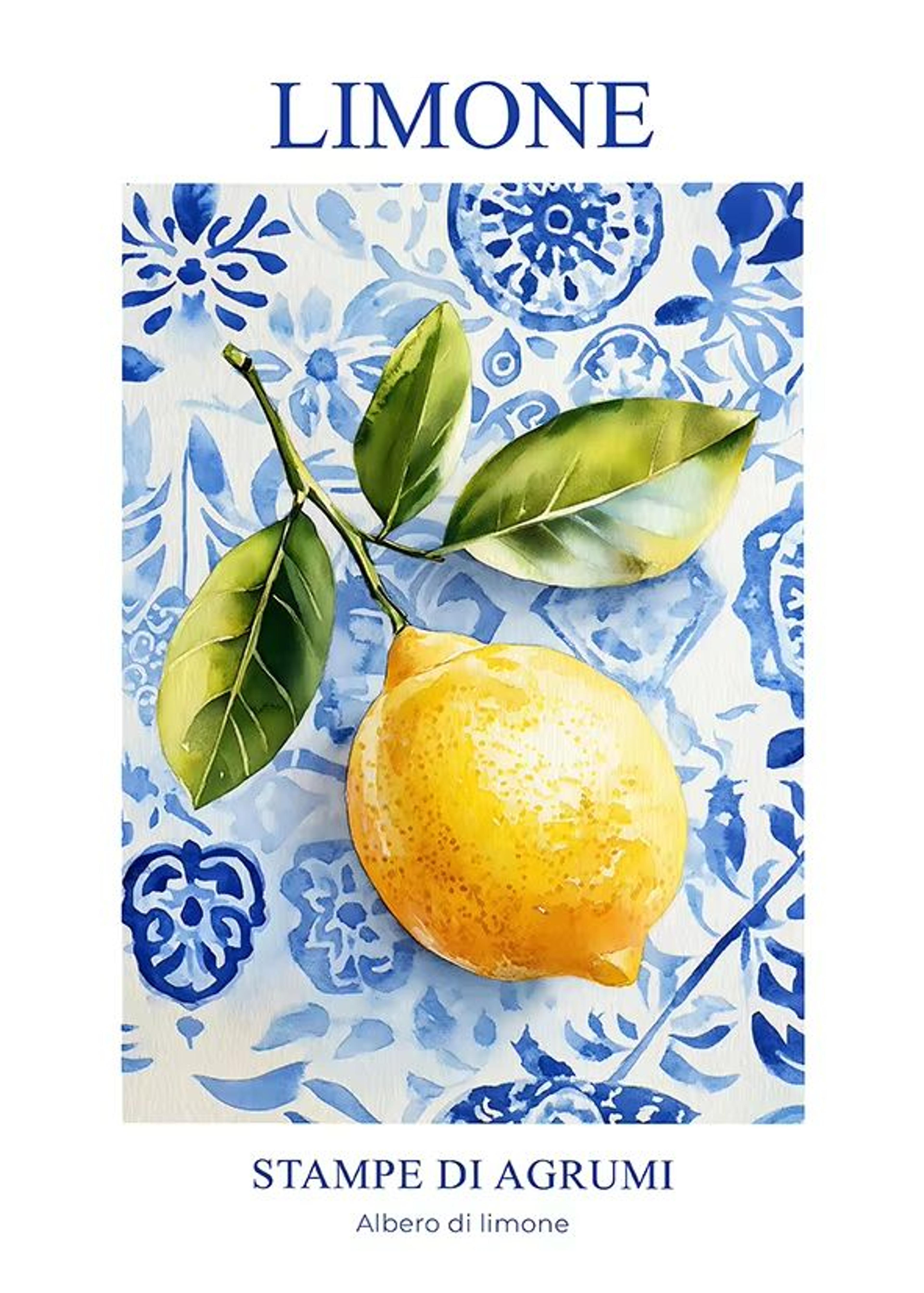 Retro Lemon Garden Canvas Wall Art Print For Summer Home Decor And Modern Living Spaces 16