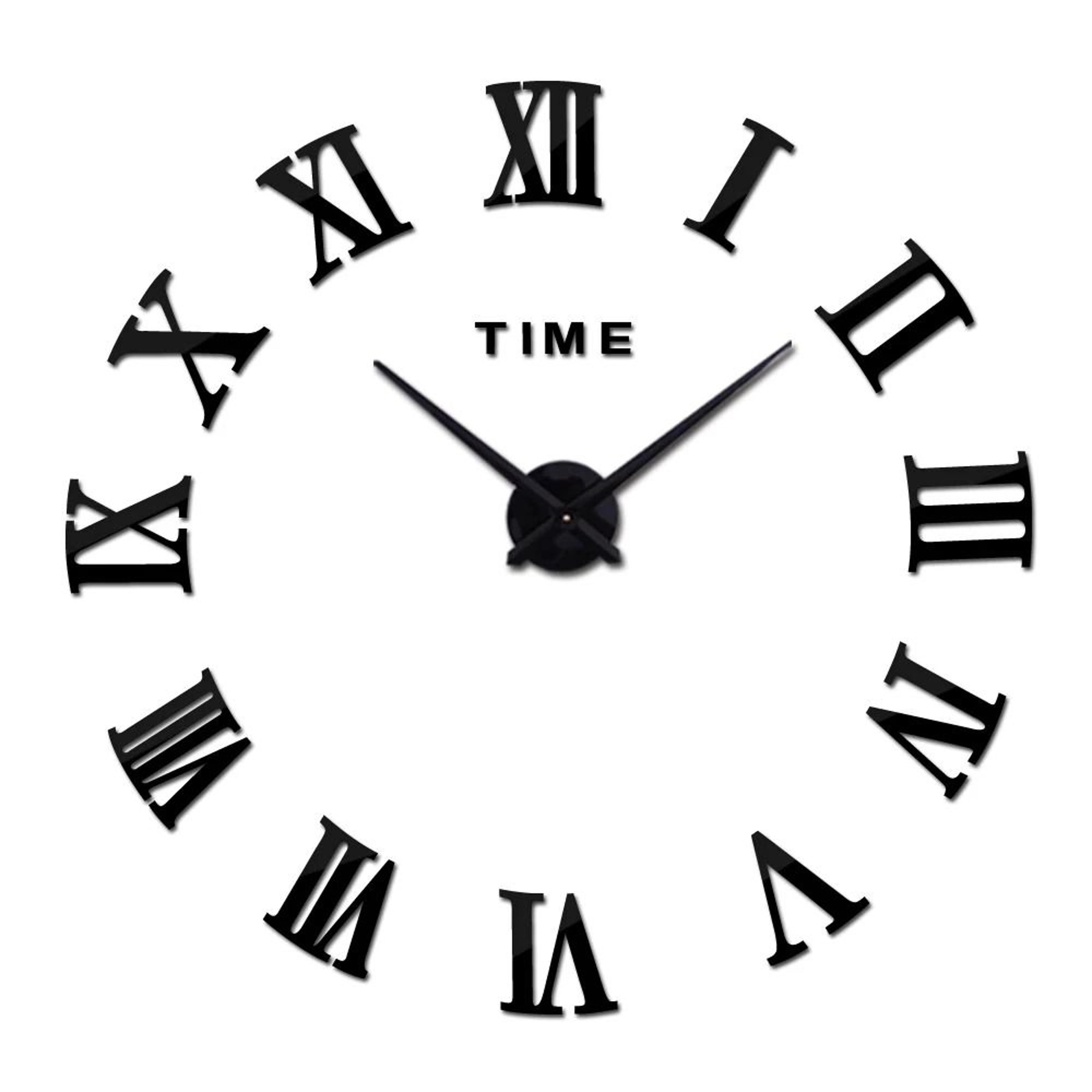 3D Luminous Frameless Wall Clock DIY Kit  Modern Silent Glow Wall Decor 15