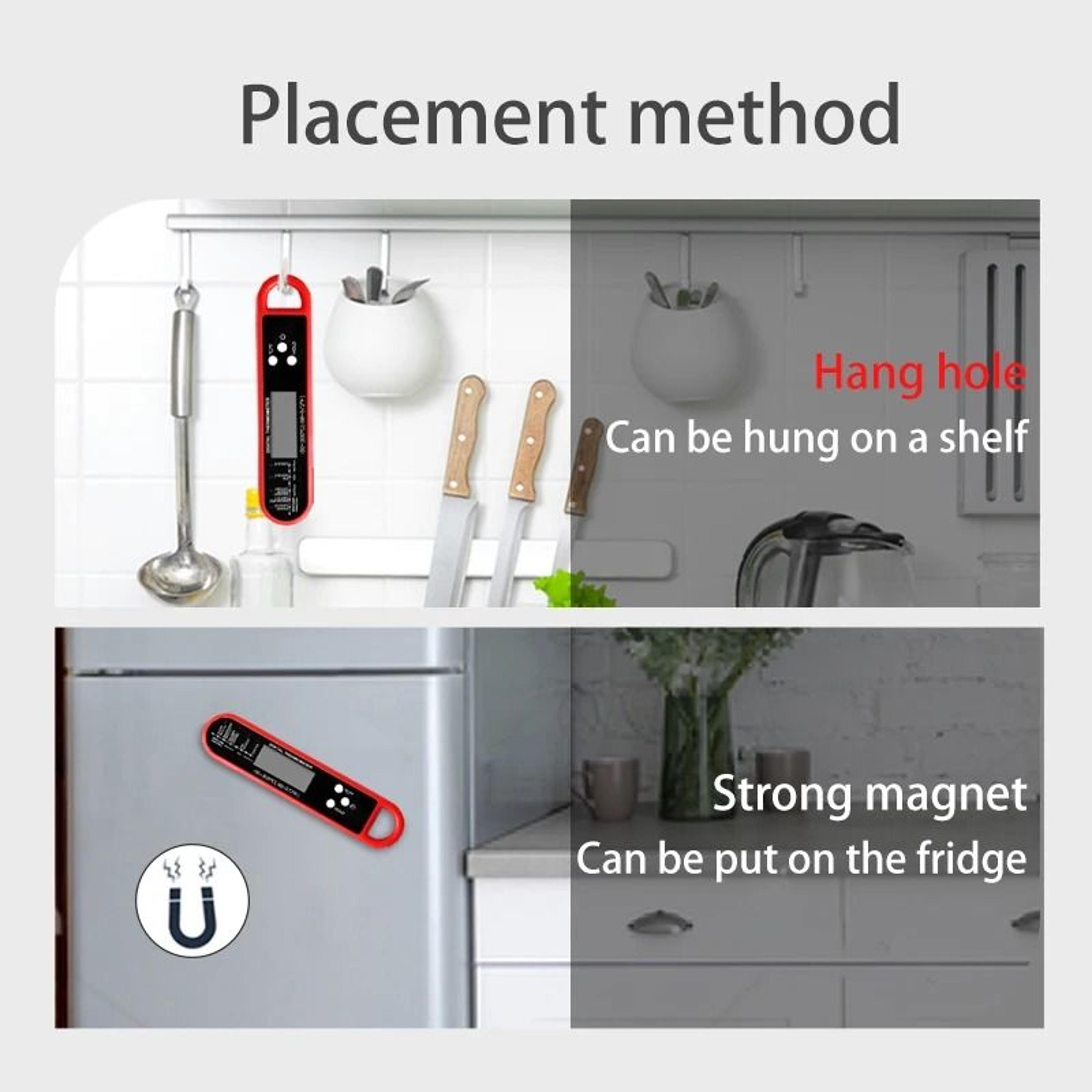 Professional Instant Read Meat Thermometer Digital Waterproof With Backlight For BBQ And Kitchen 4