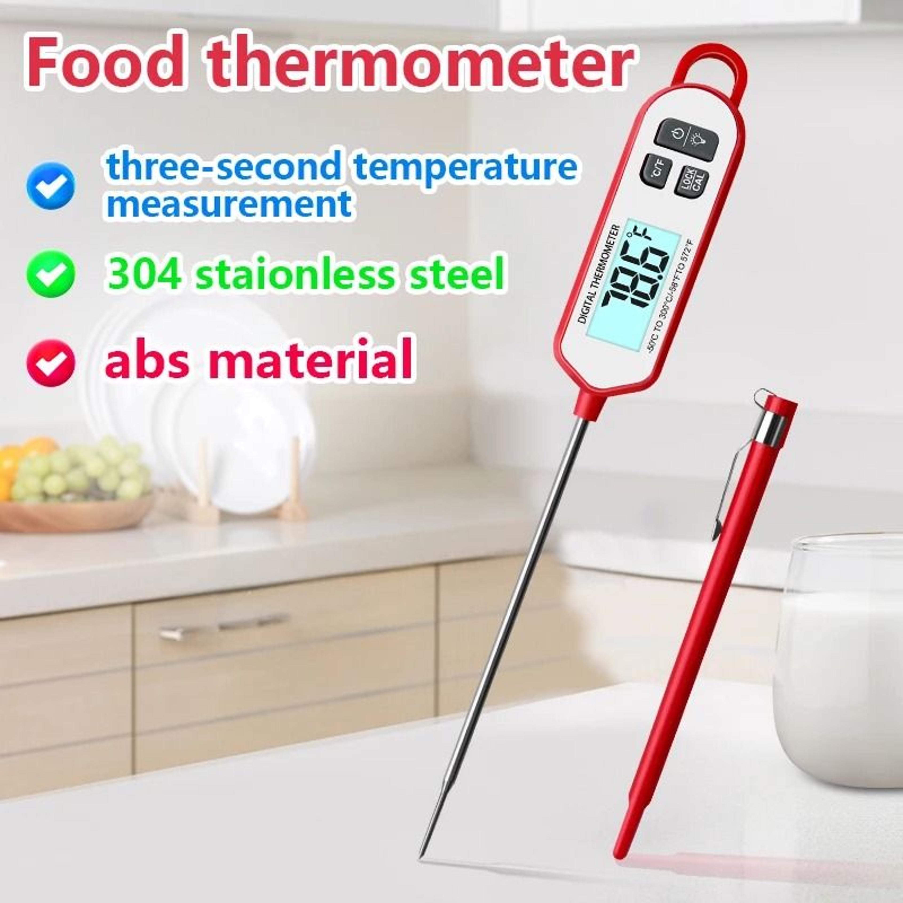 Professional Instant Read Meat Thermometer Digital Waterproof With Backlight For BBQ And Kitchen 5