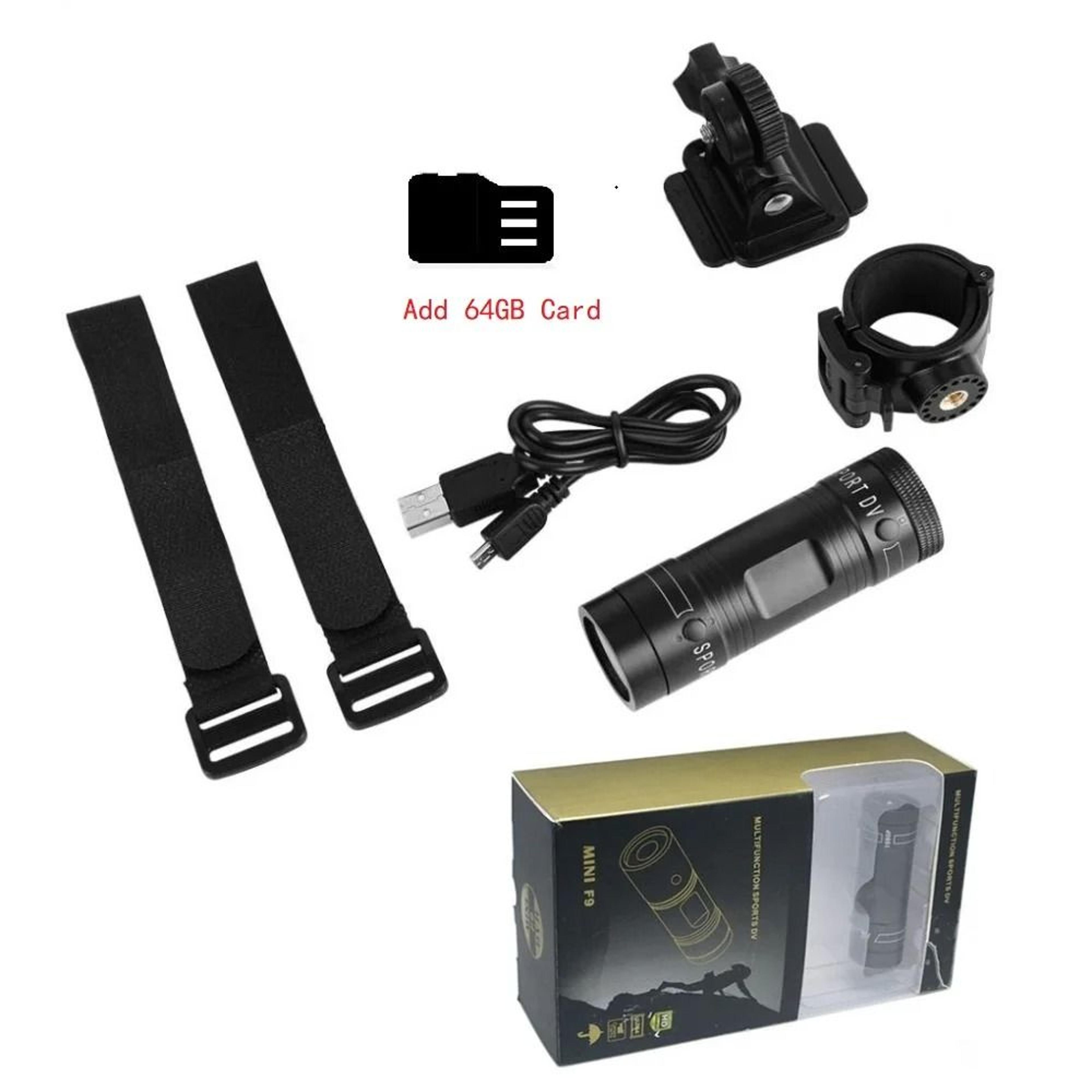 F9 1080P Mini Helmet Action Camera With Wide Angle And Audio Recording 8