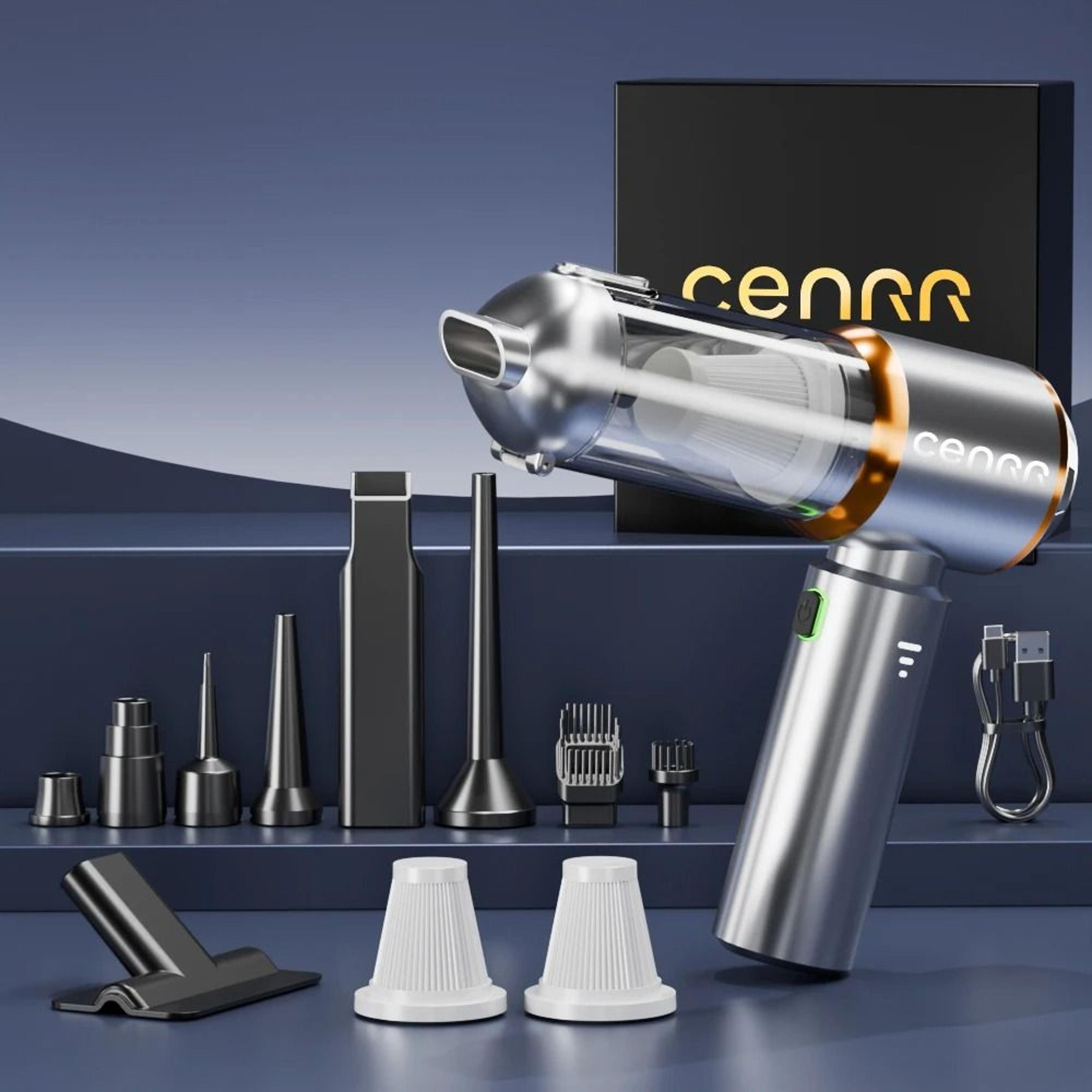 CENRR High Power Cordless Car Vacuum Mini Portable Handheld Blower Cleaner 8