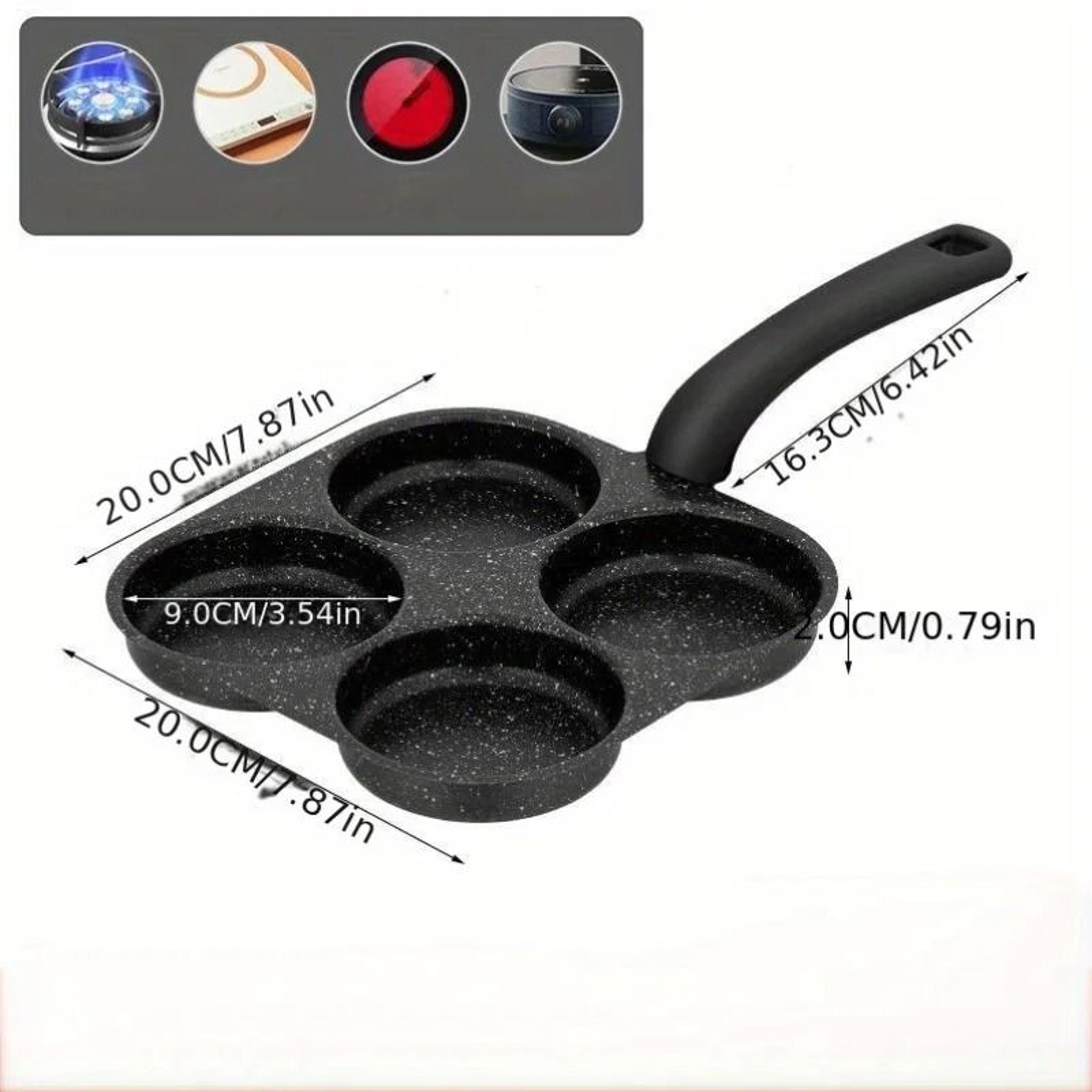 4Cup NonStick Omelette Pan With MultiSection Breakfast Cooking Design 2