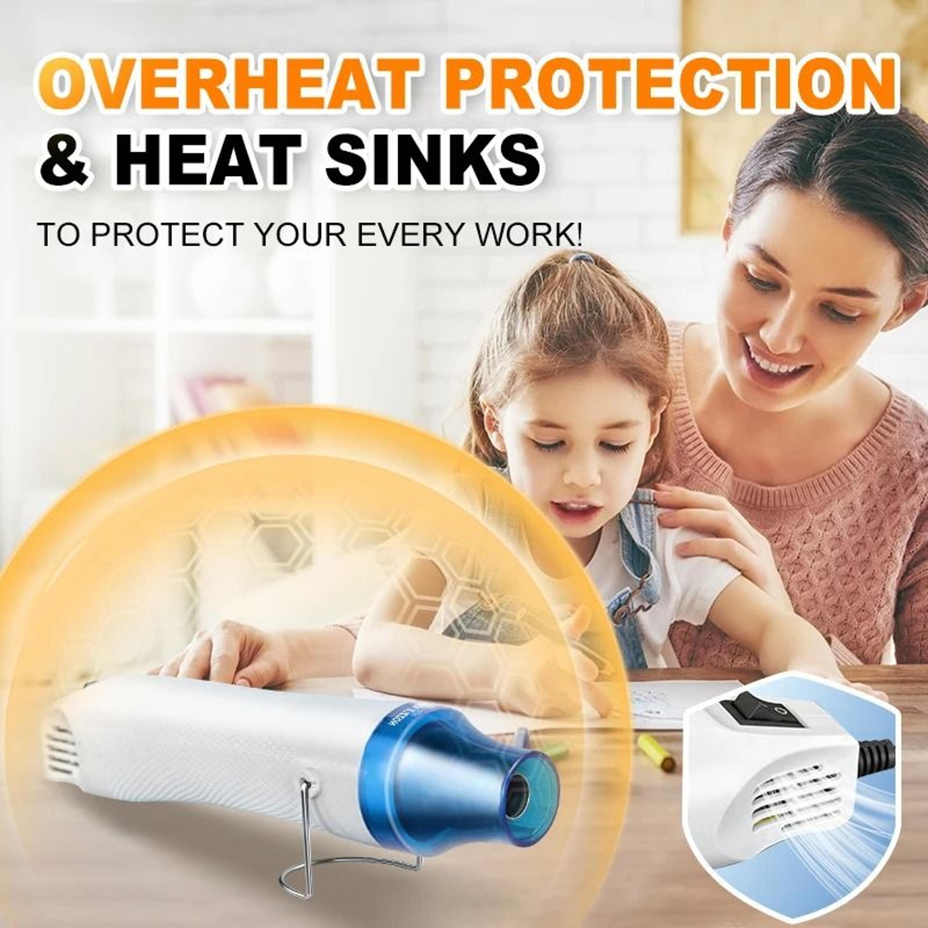 300W Mini Heat Gun For DIY Crafts Embossing And Shrink Wrapping 1