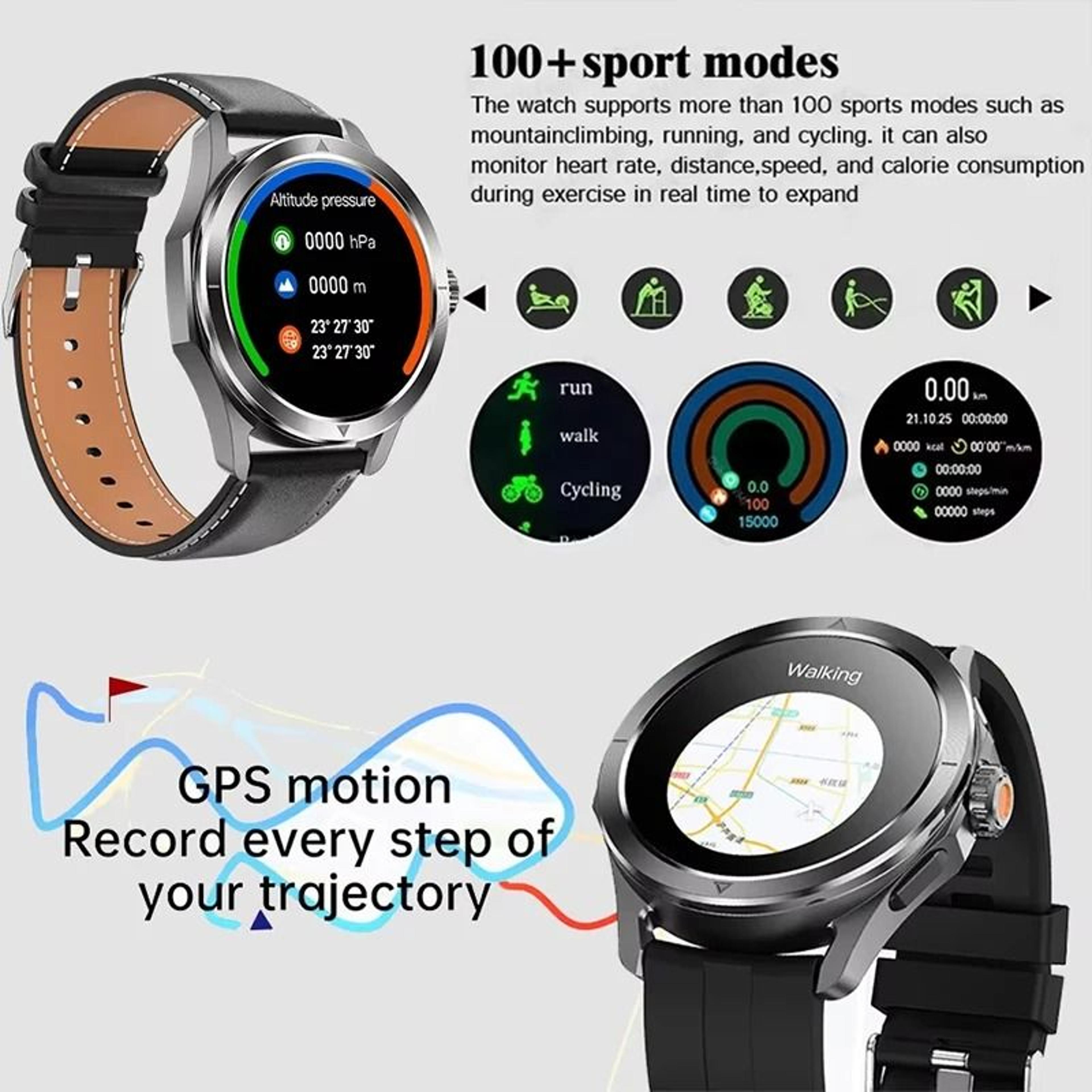 S4 Ultra AMOLED Smart Watch With GPS NFC Compass And Bluetooth Call 3