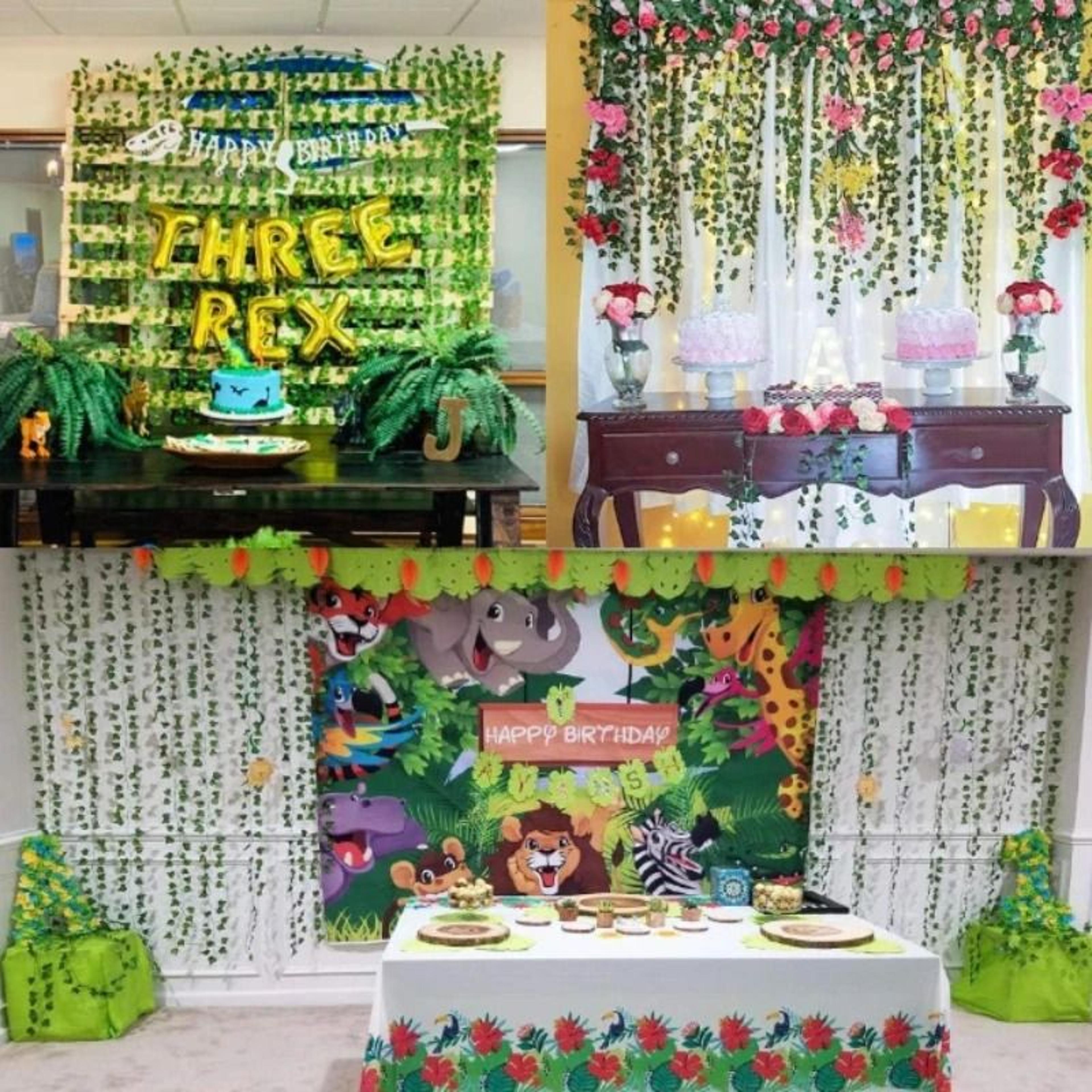 Artificial Ivy Leaf Garland Hanging Vines Green Wall Decor For Home And Events 5