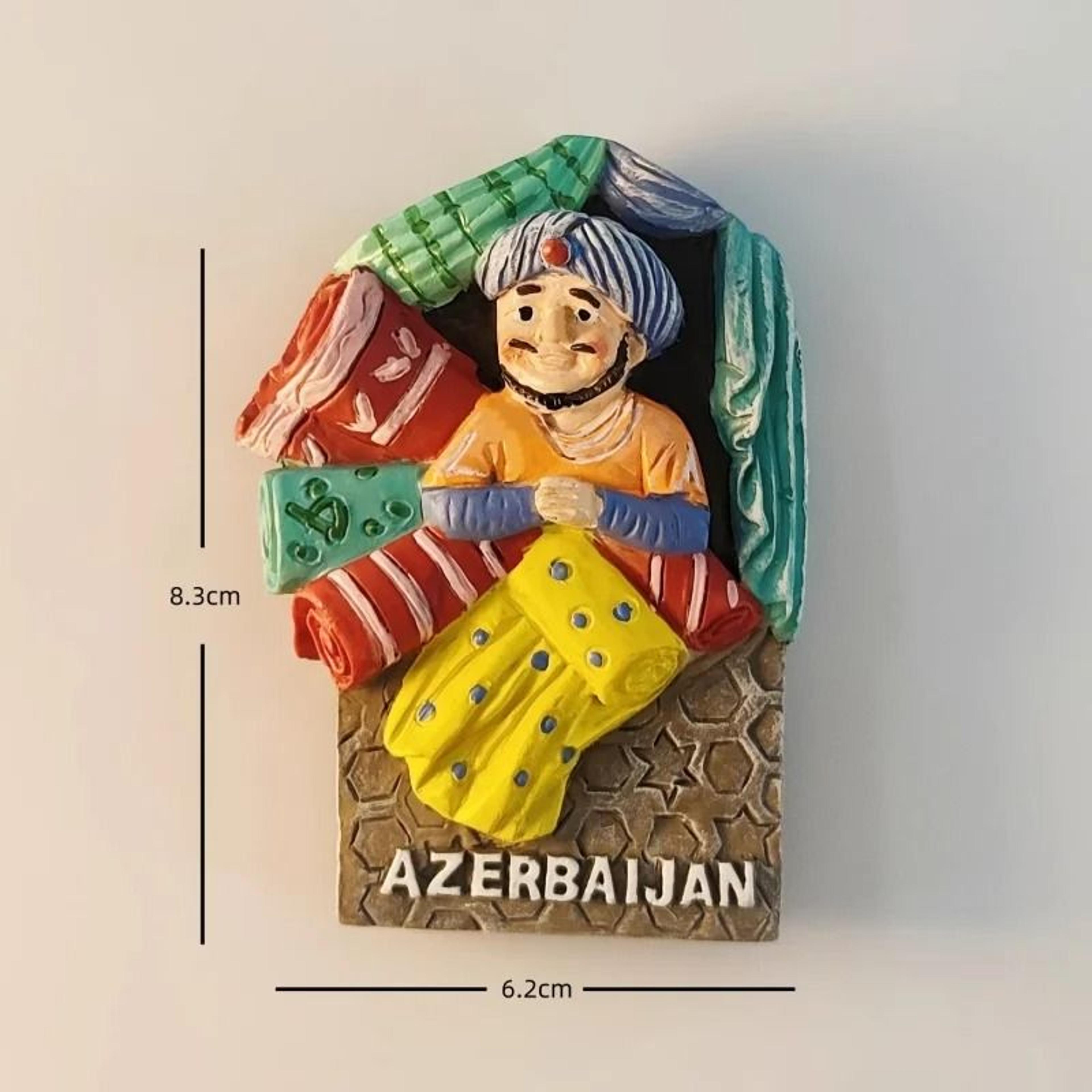 Azerbaijan Baku 3D Resin Fridge Magnet Travel Souvenir Collectible 14