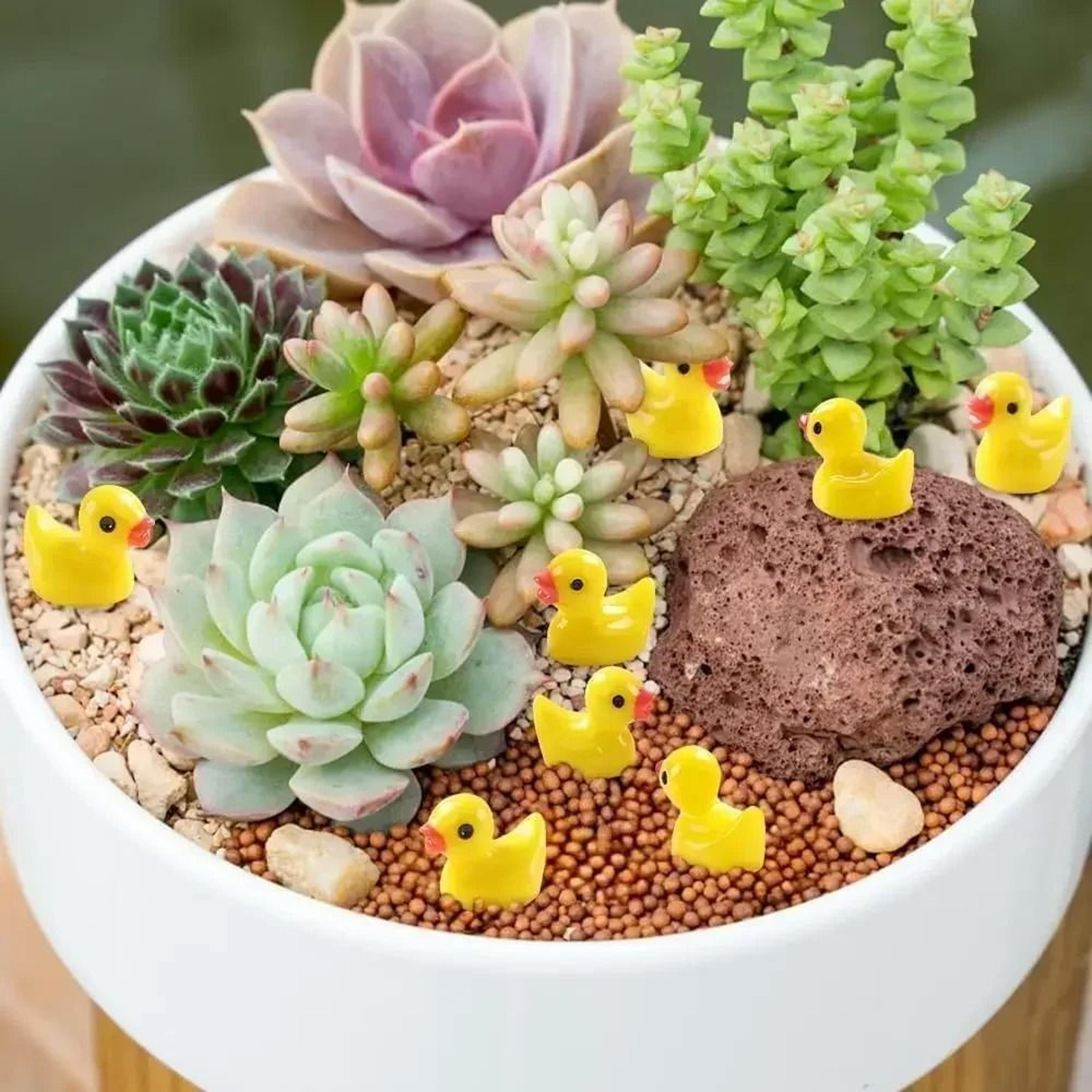 Mini Resin Duck Figurines Set Cute Tiny Ducks For DIY Crafts And Party Decor 1