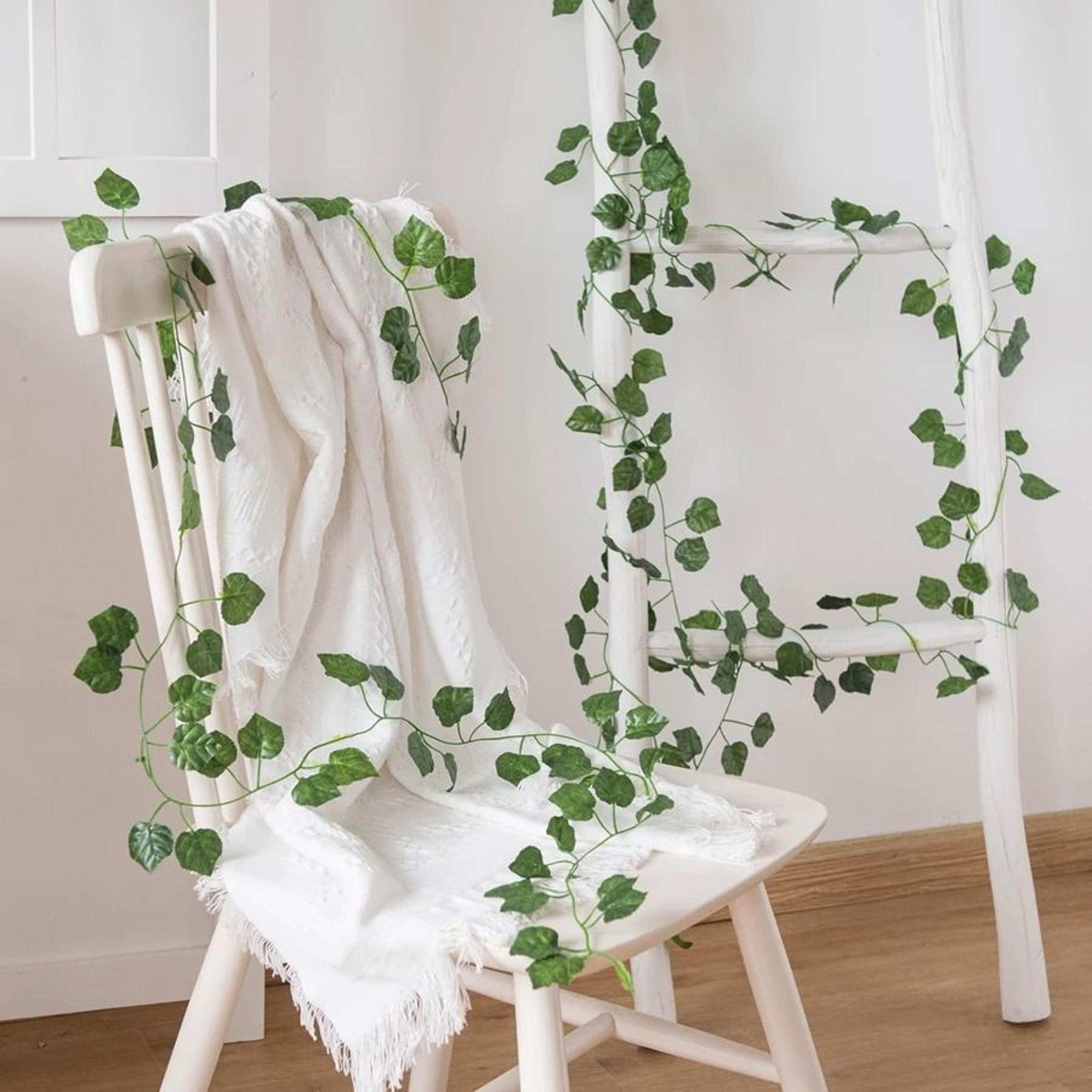 210cm artificial ivy garland hanging vine realistic silk green decor