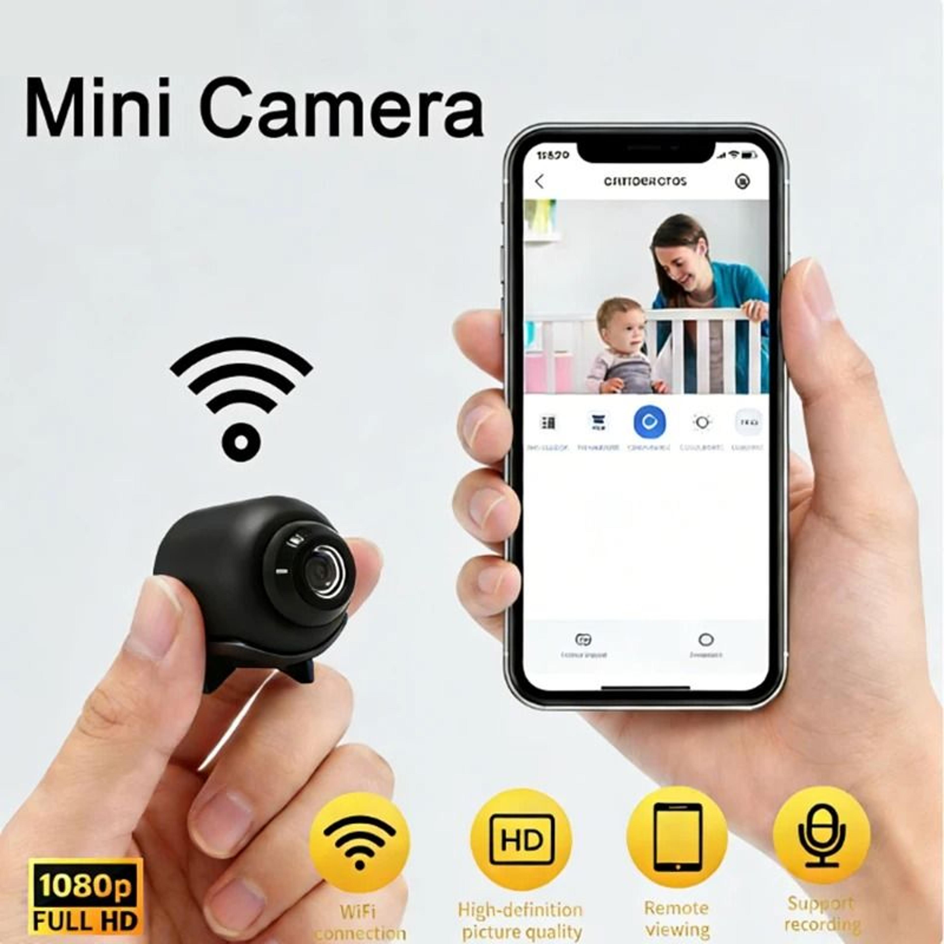 1080P Mini WiFi Security Camera Smart Surveillance Cam With Night Vision 0