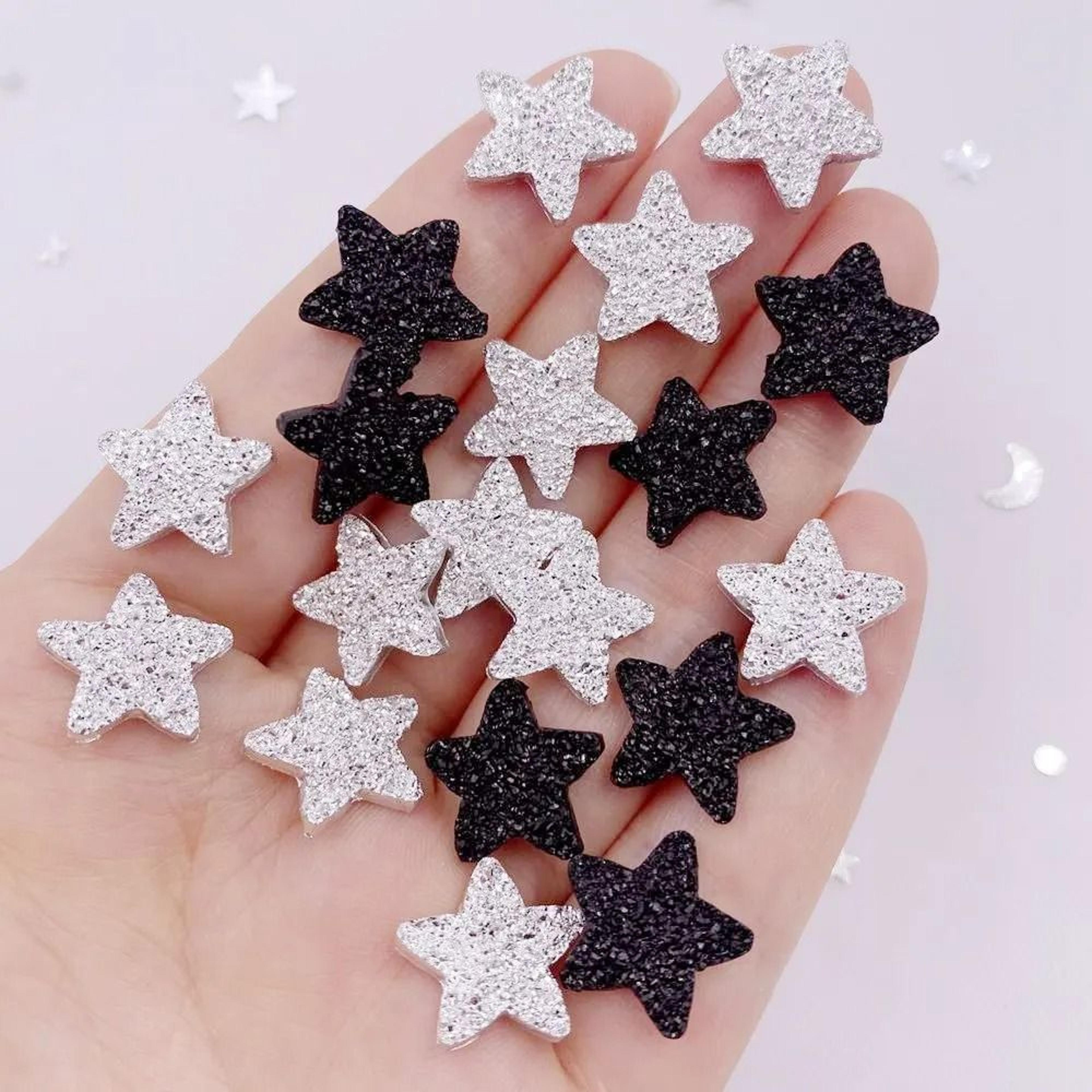 50pcs 14mm star resin rhinestones for diy crafts, scrapbooking & decor