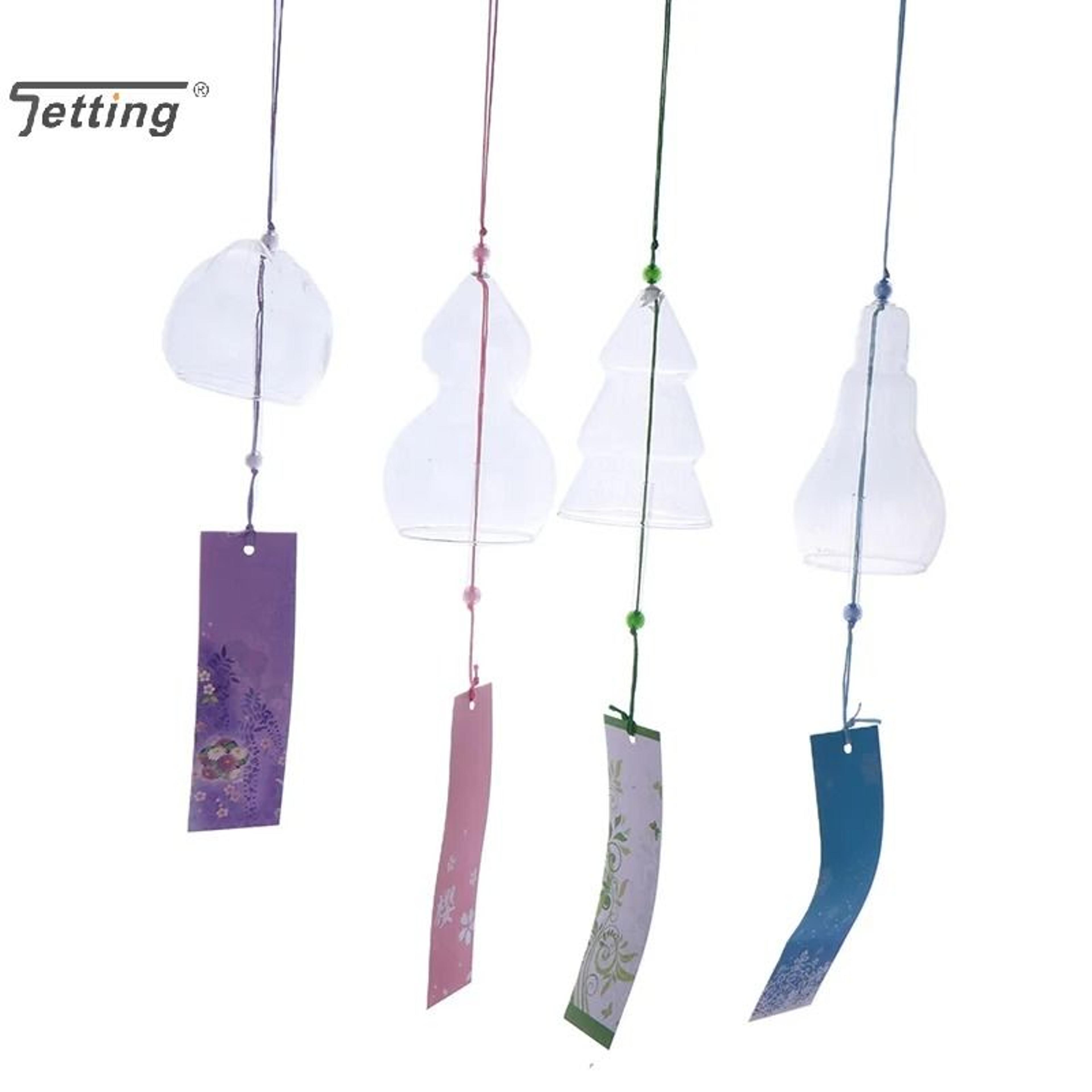 Transparent Glass Wind Chime Bell Japanese Style Hanging Wind Chimes For Window  Garden Decor 1