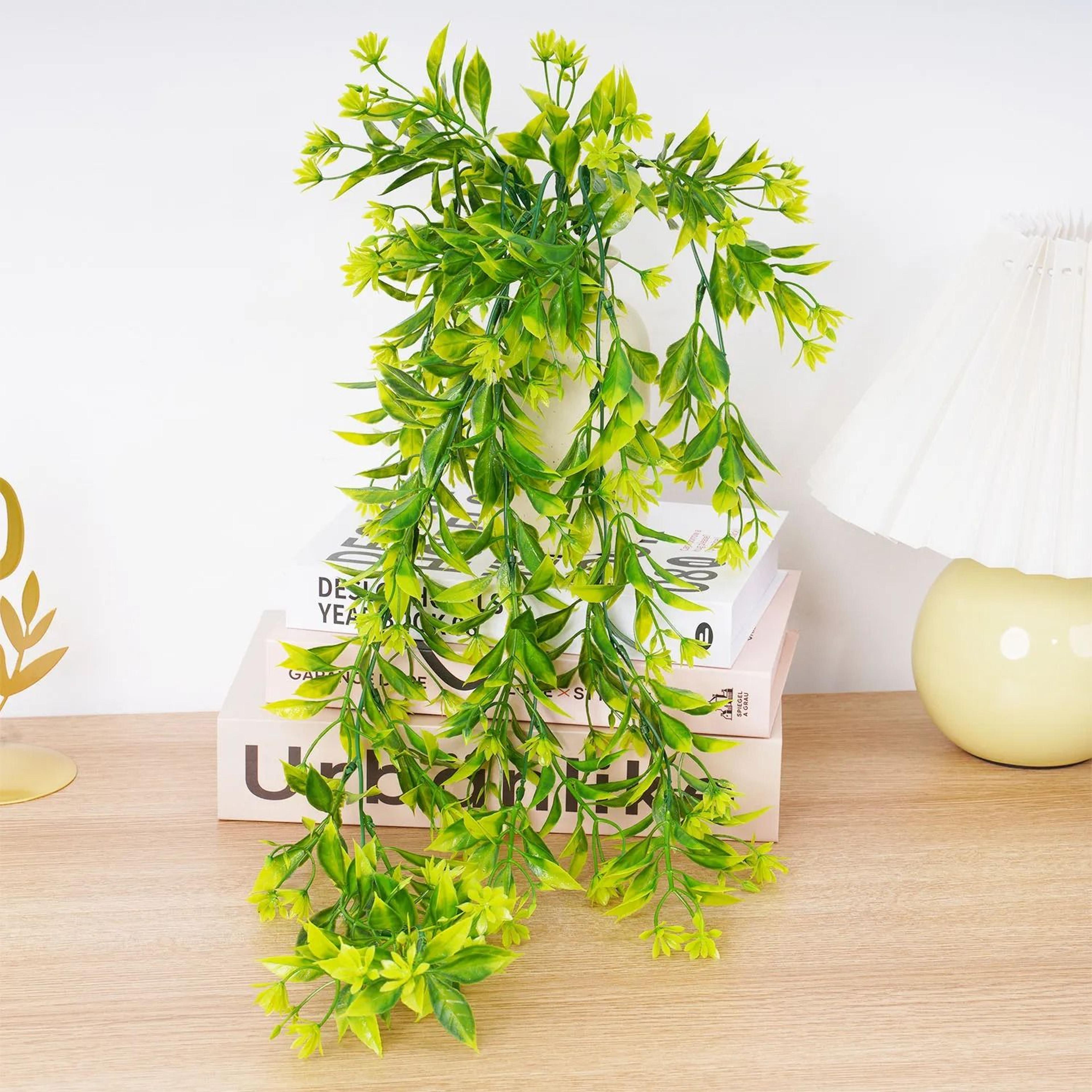 Artificial Ivy Rattan Wall Hanging Vines Realistic Silk Leaf Greenery Decor For Home  Garden 1