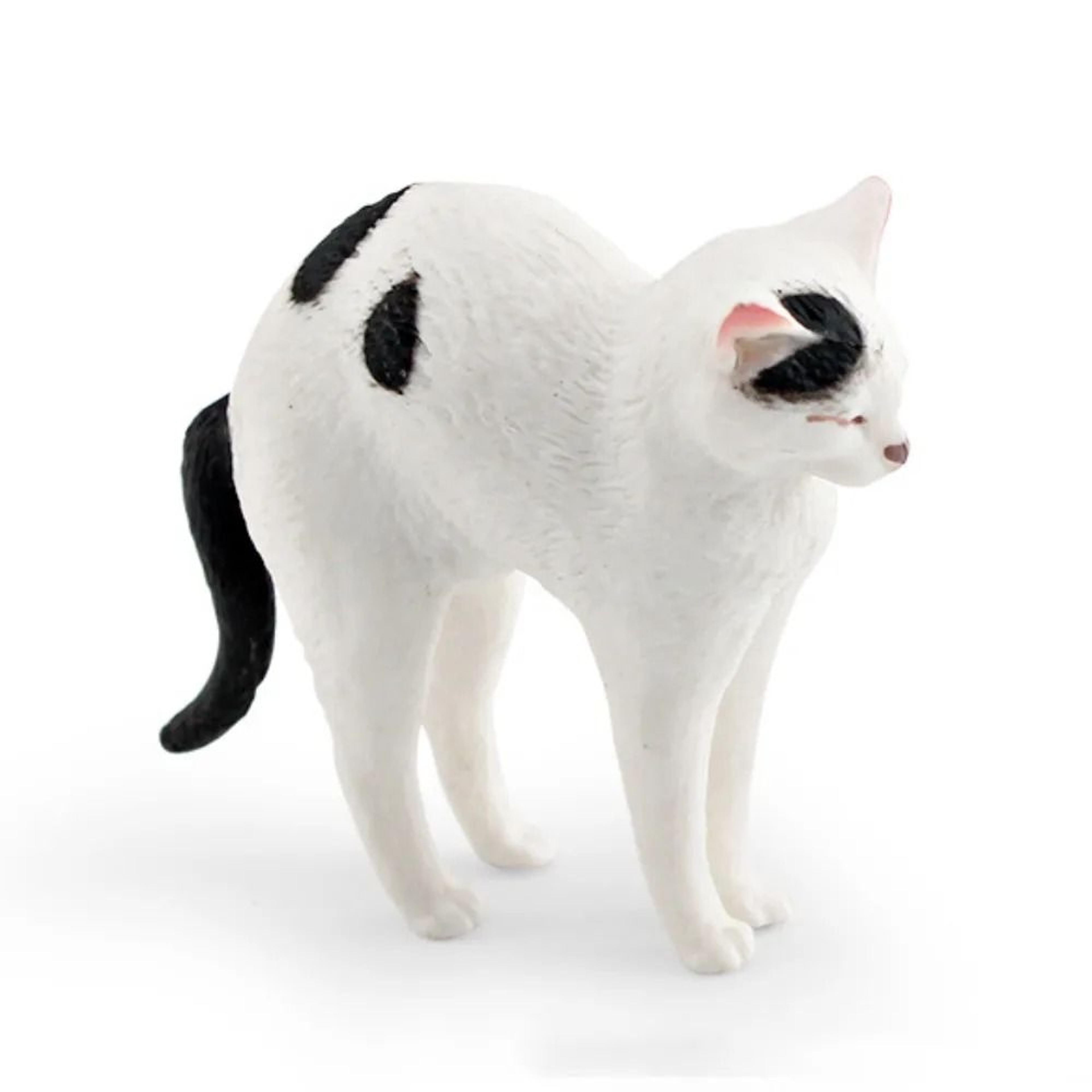 Cute Lying Orange Cat Figurine Mini Realistic Desk Decor Ornament 13
