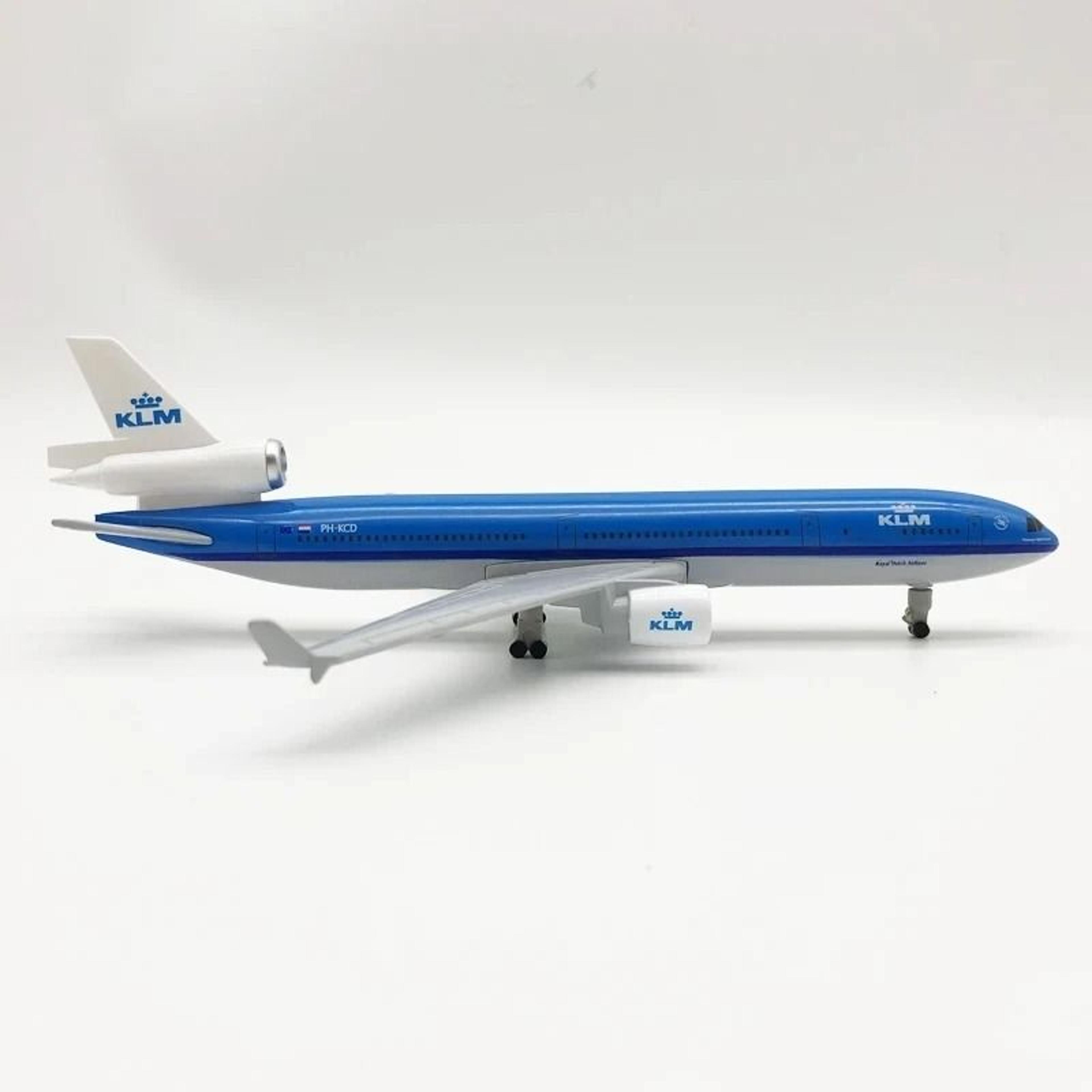 20cm MD11 Diecast Aircraft Model KLM  Cargo Airlines Metal Plane Decor 6
