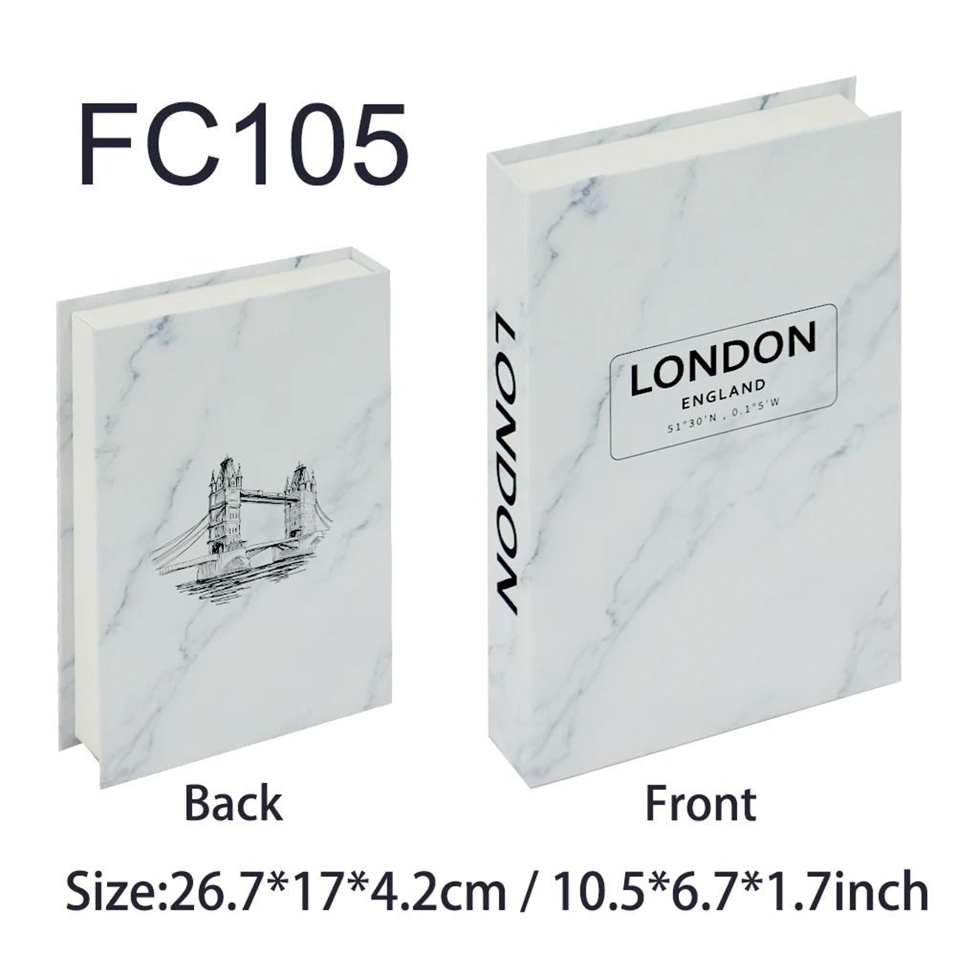 Luxury Faux Book Storage Box For Remote Control  Coffee Table Decor 24