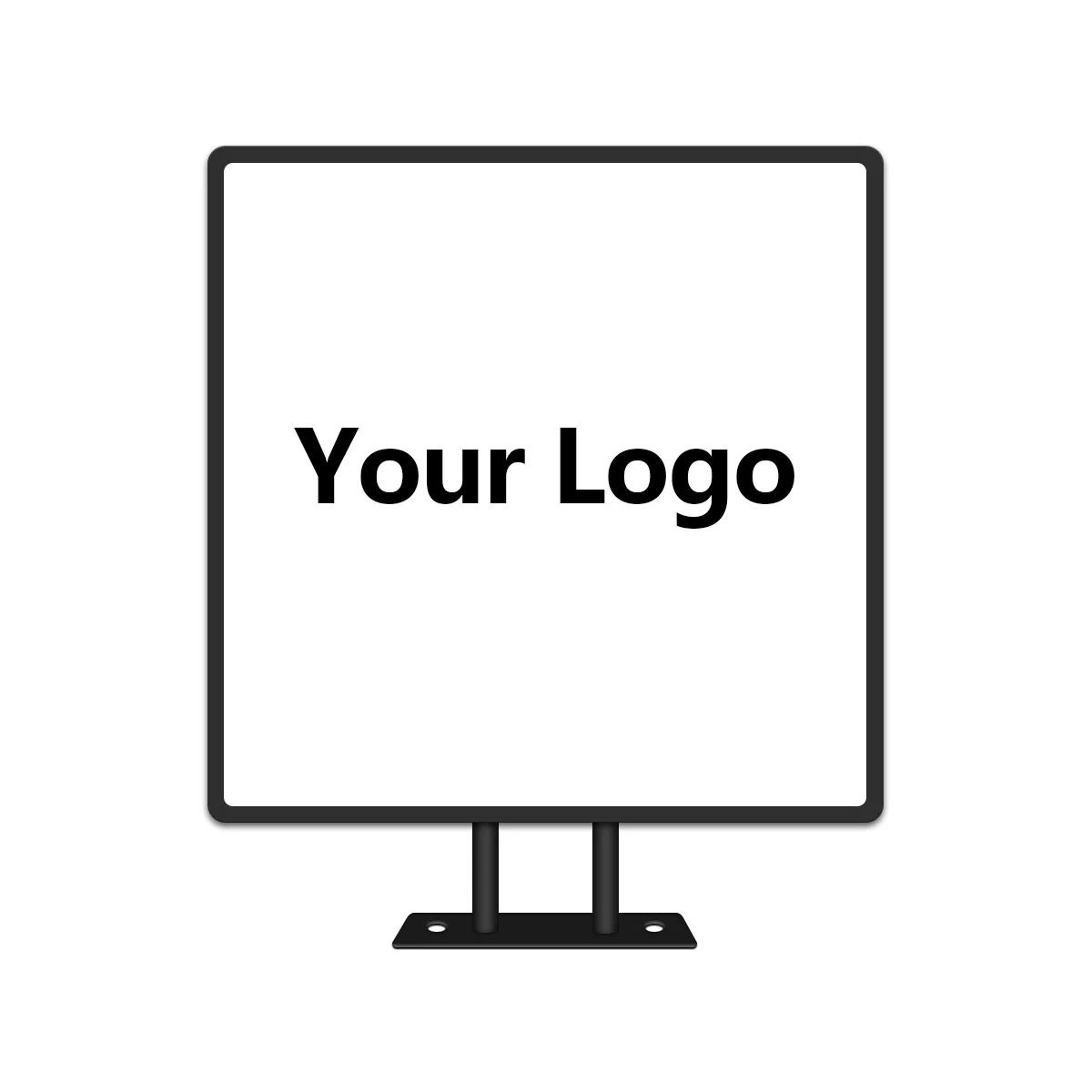 Custom Round LED Light Box Sign DoubleSided Storefront Logo Display 7
