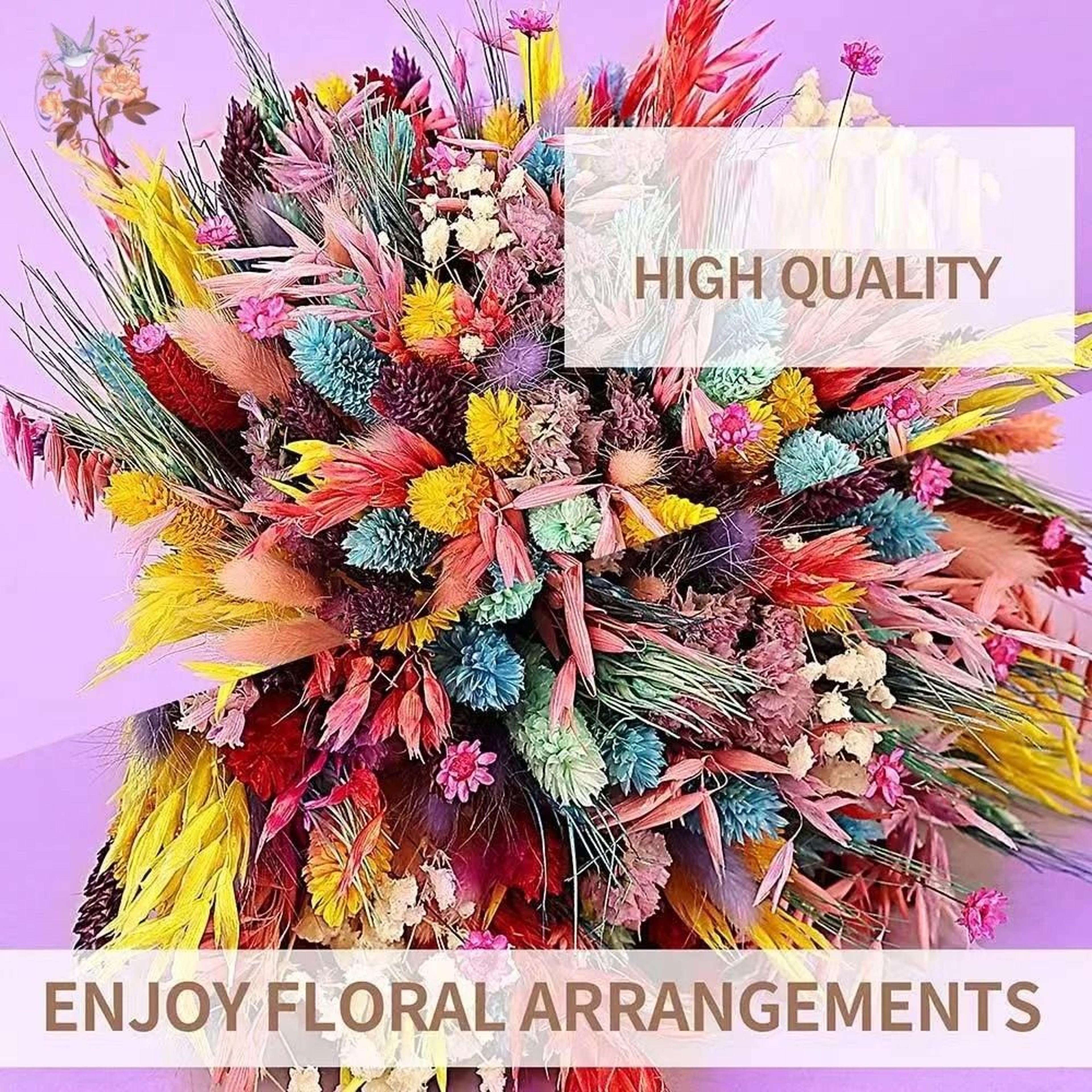 Boho Preserved Pampas  Babys Breath Bridal Bouquet For Wedding  Home Decor 5