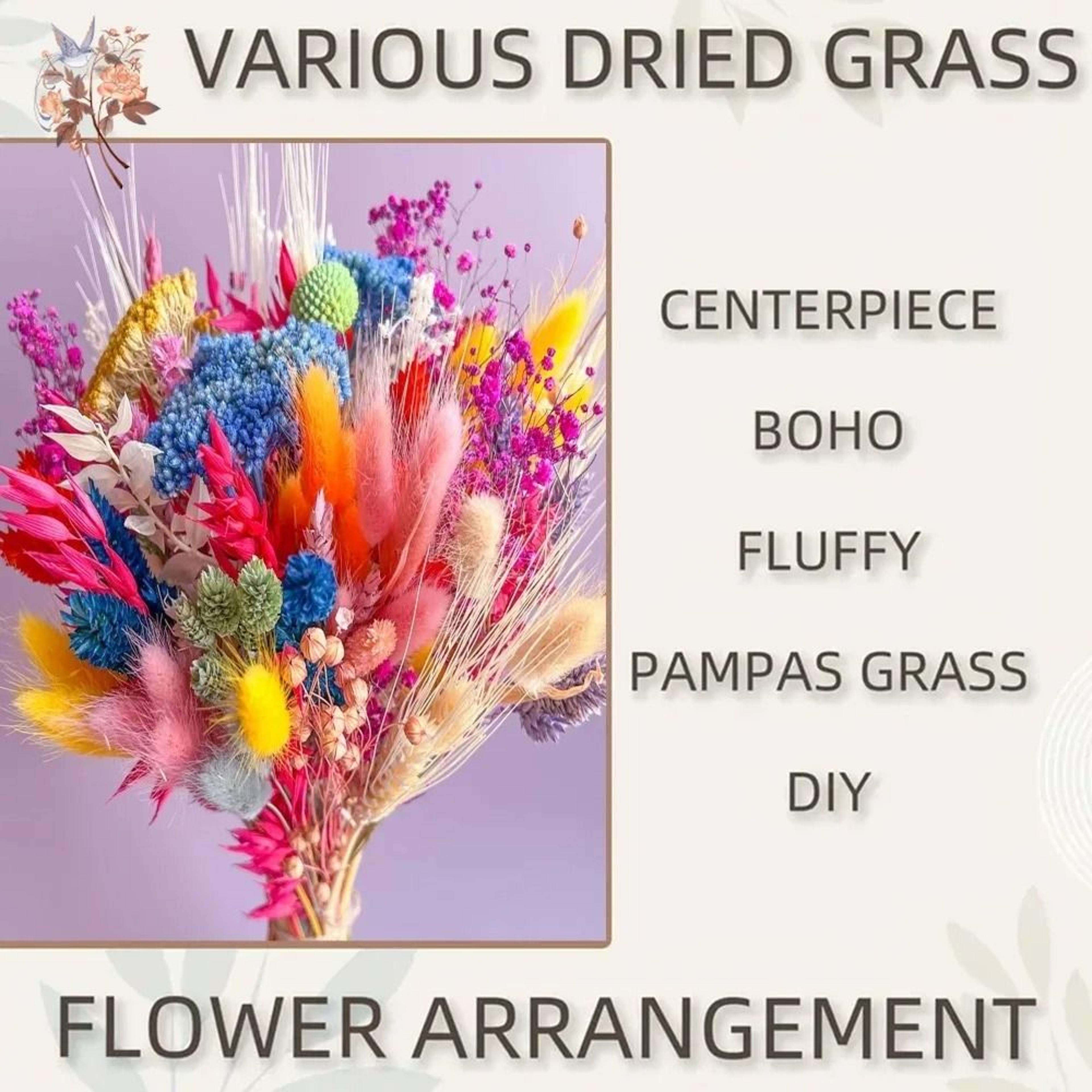 Boho Preserved Pampas  Babys Breath Bridal Bouquet For Wedding  Home Decor 6