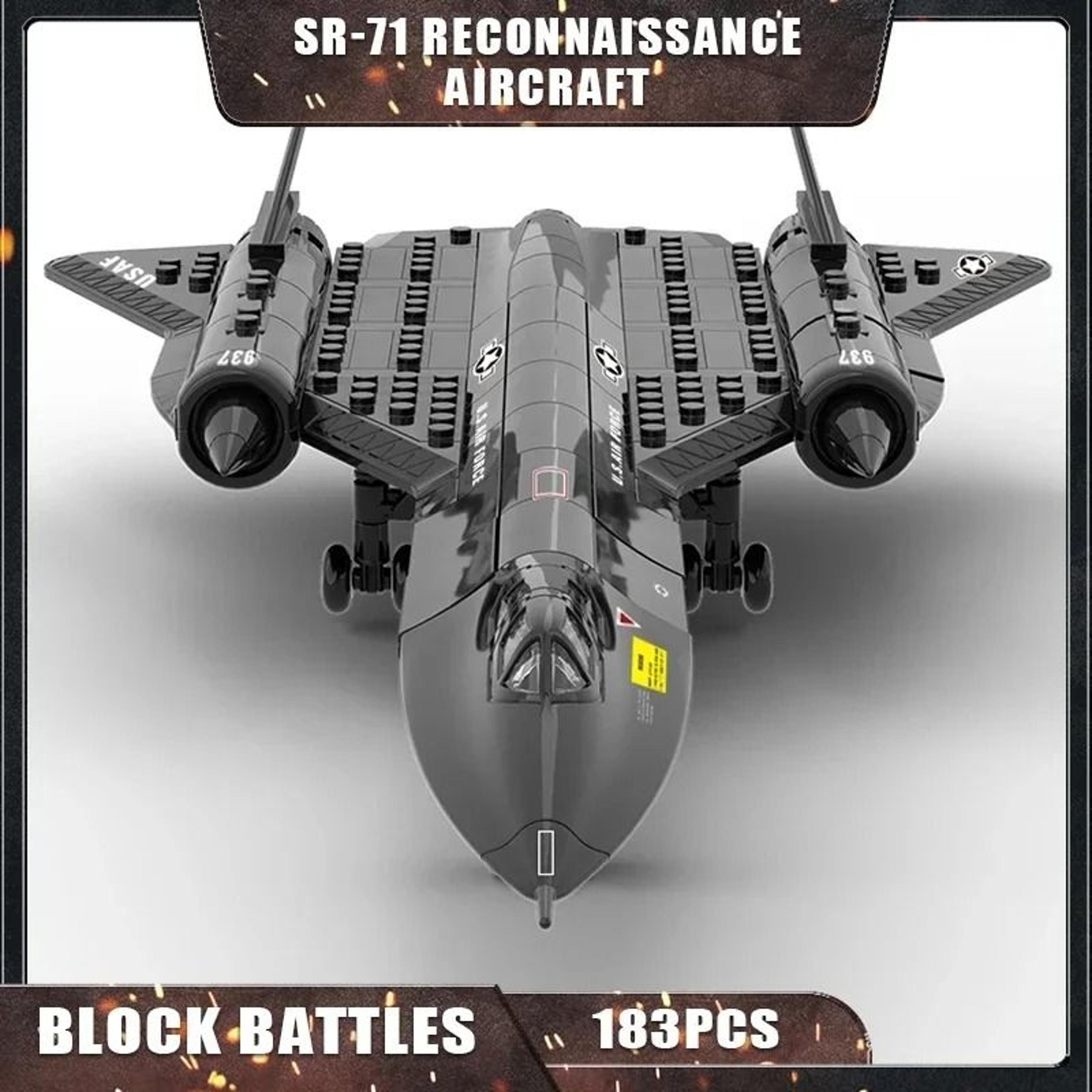 Creative SR71 Blackbird Spy Plane Building Blocks Set For STEM Learning 0