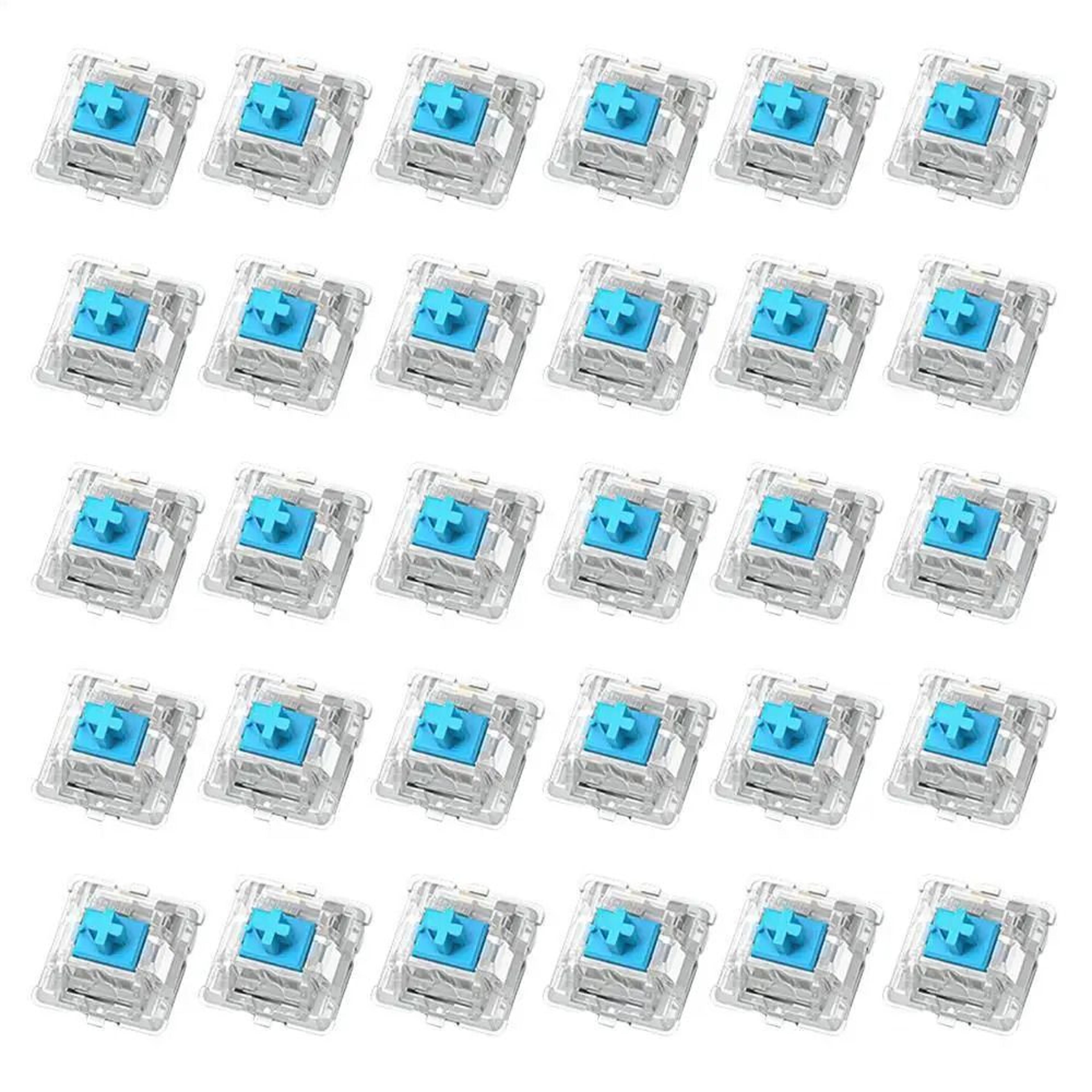 30PCS Mechanical Keyboard Tactile Switch Set  2 Pin Clicker Replacement For DIY Keyboards 6