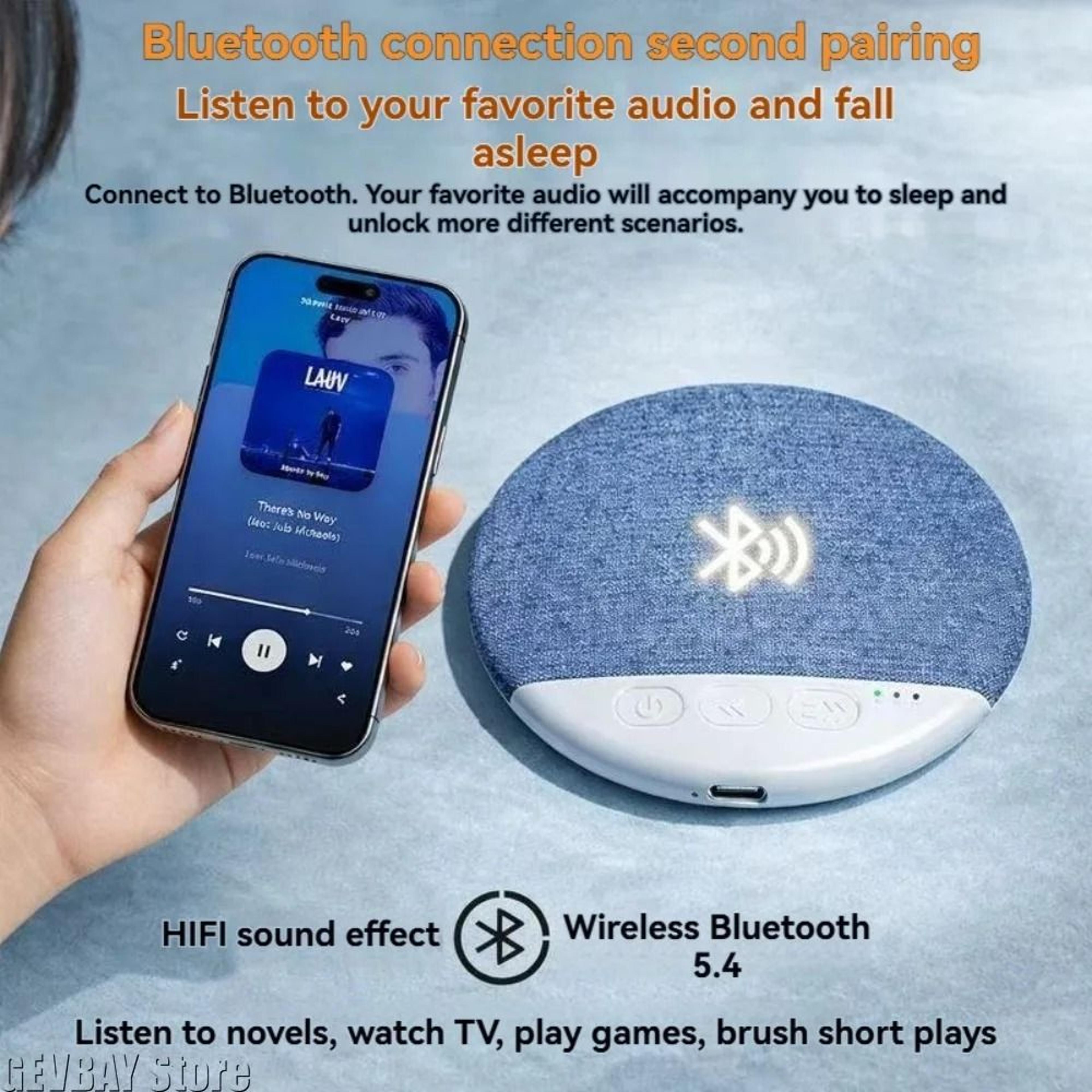 X3Pro Under Pillow Bluetooth Speaker Sleep Sound Machine With White Noise Timer 3