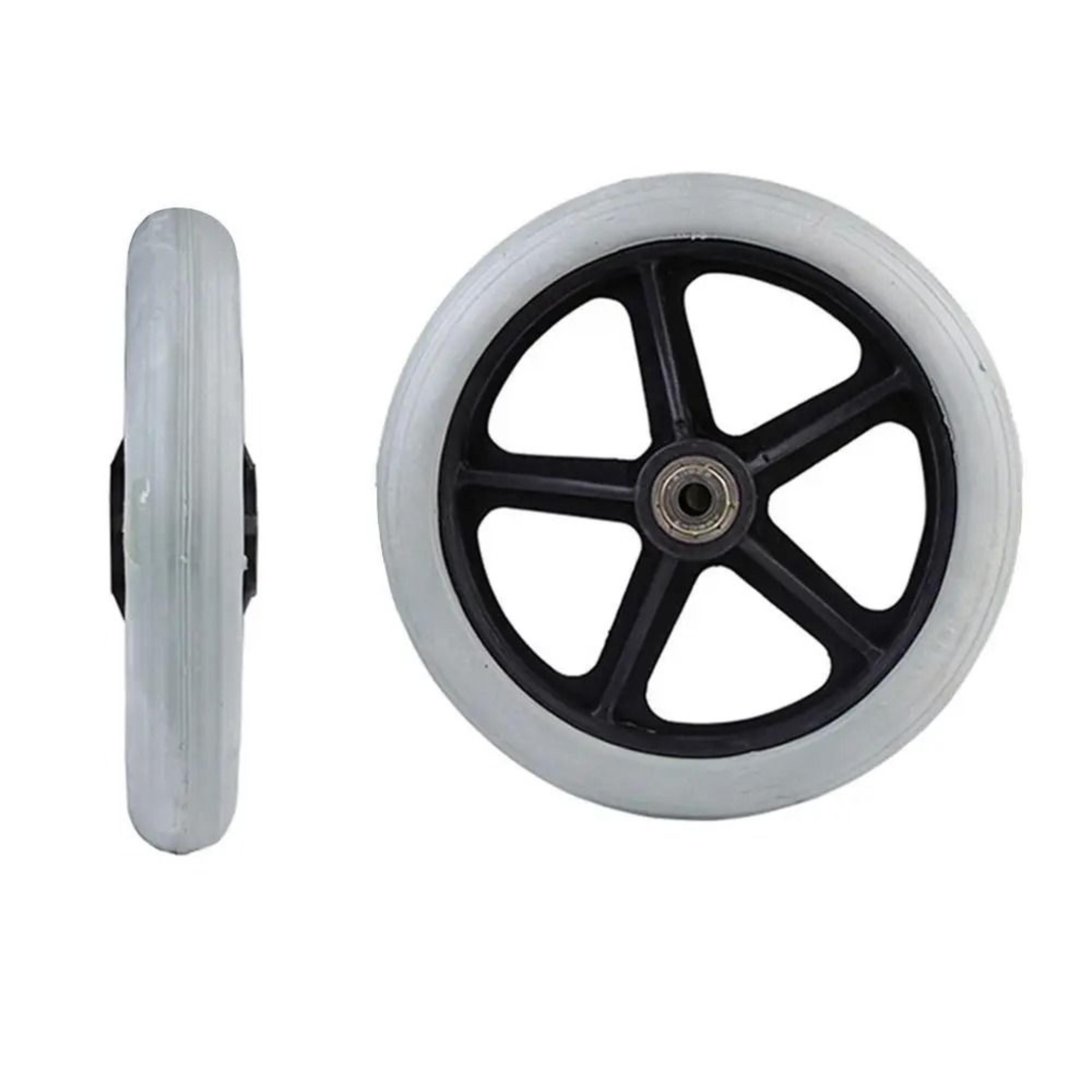 Heavy Duty Wheelchair Front Caster Wheel Solid Tire Replacement 6 7 8 Inch 6