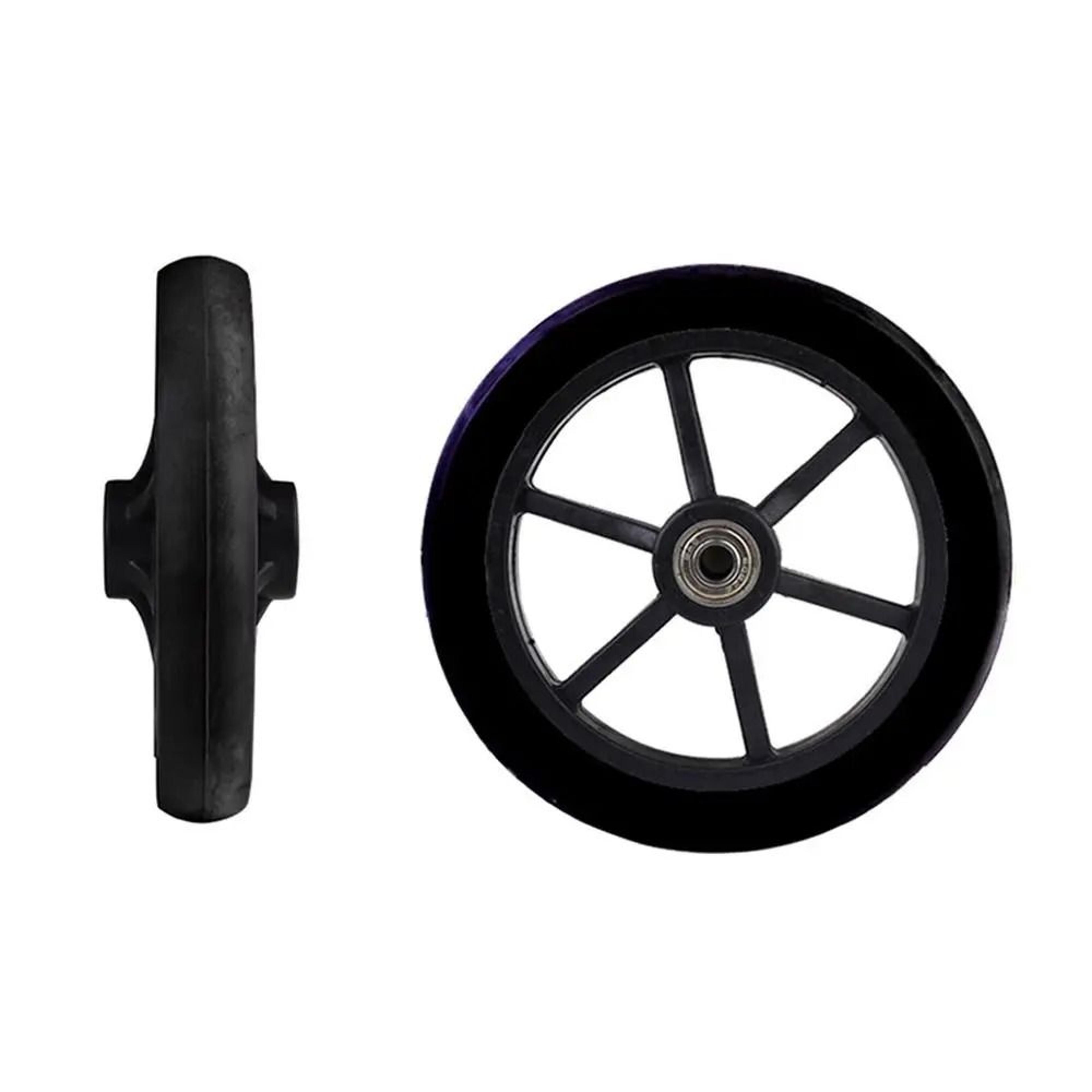 Heavy Duty Wheelchair Front Caster Wheel Solid Tire Replacement 6 7 8 Inch 8
