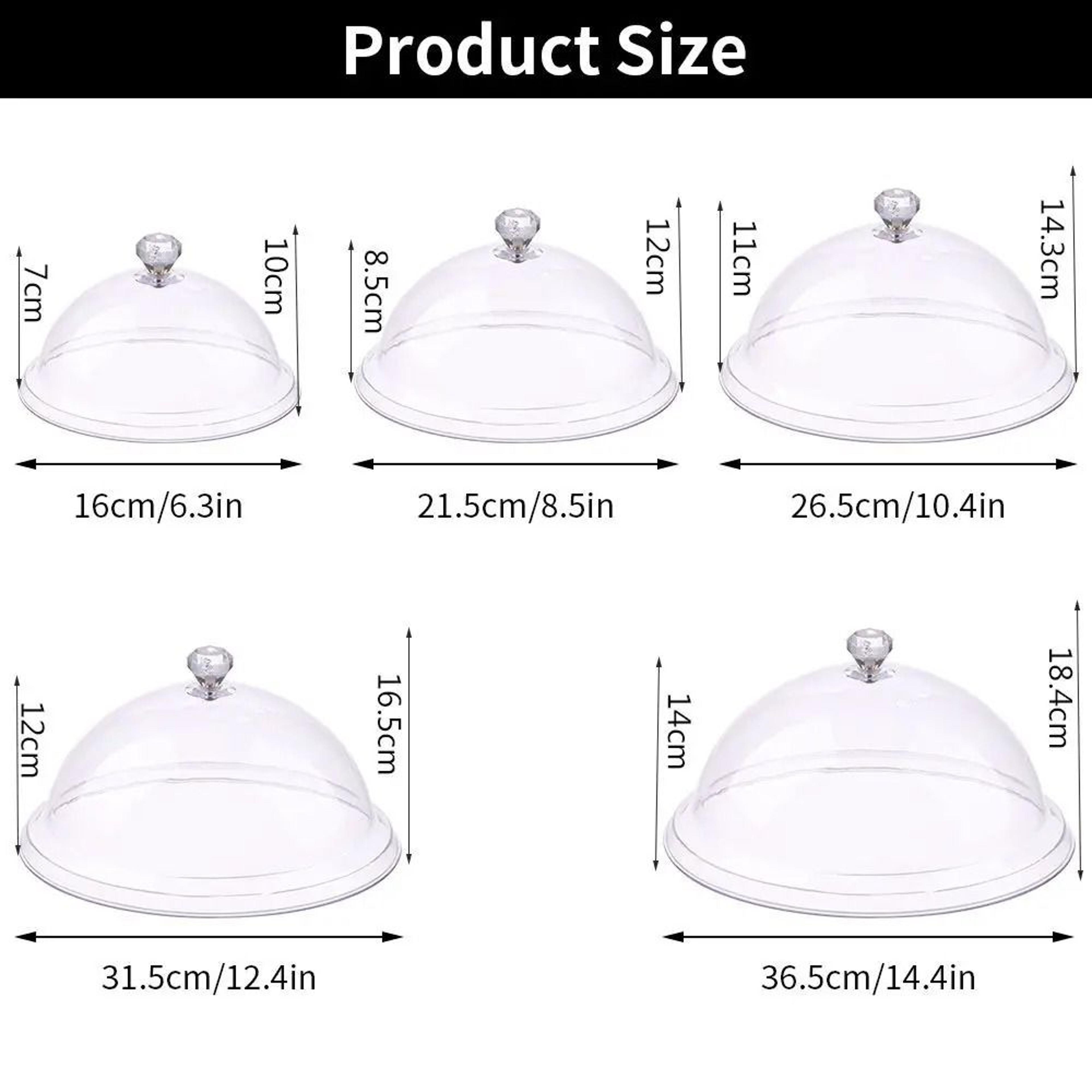 Acrylic Cake Dome Cover Round Dessert Display Food Protector With Lid 4