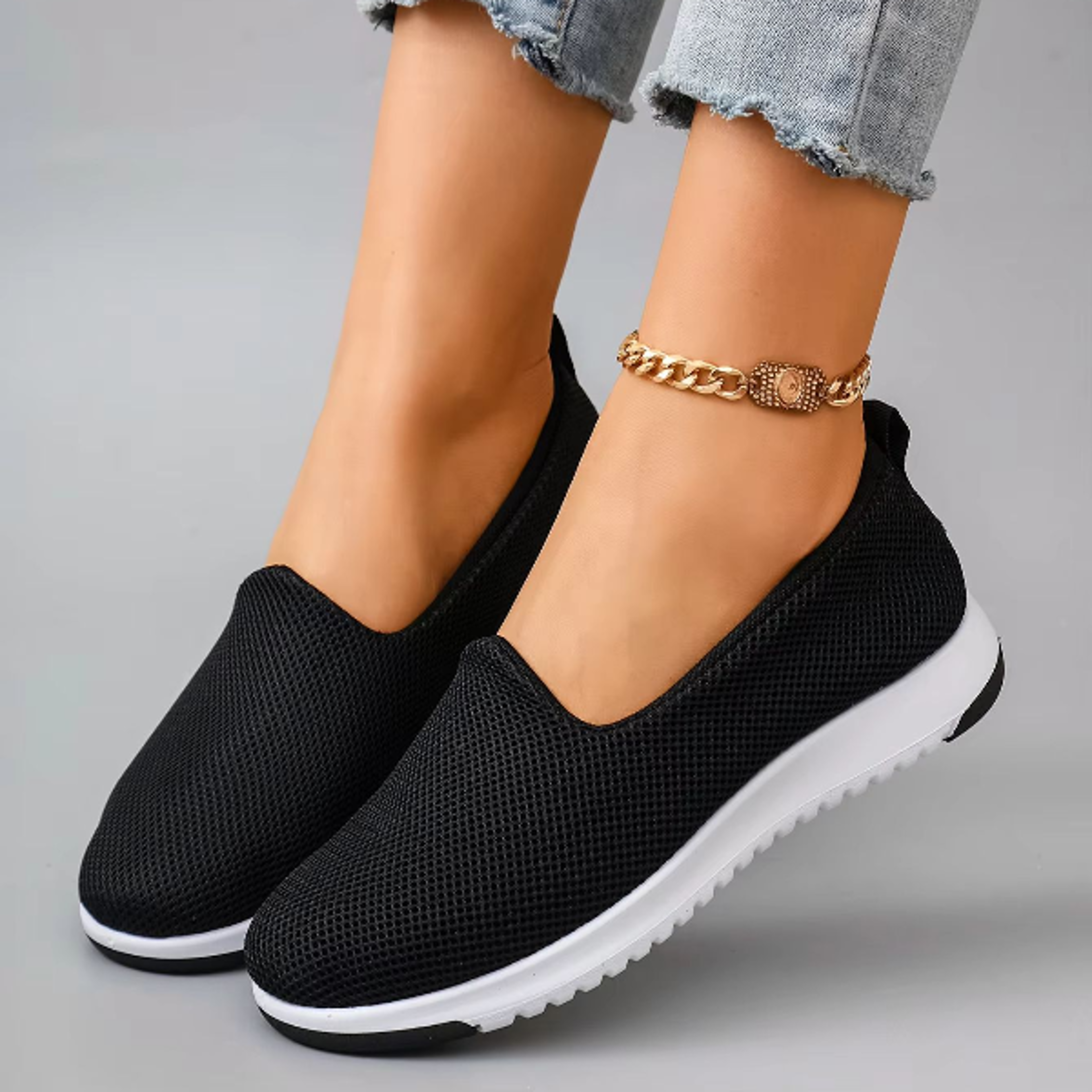 Womens Breathable Mesh Summer Sneakers  Lightweight Casual Shoes