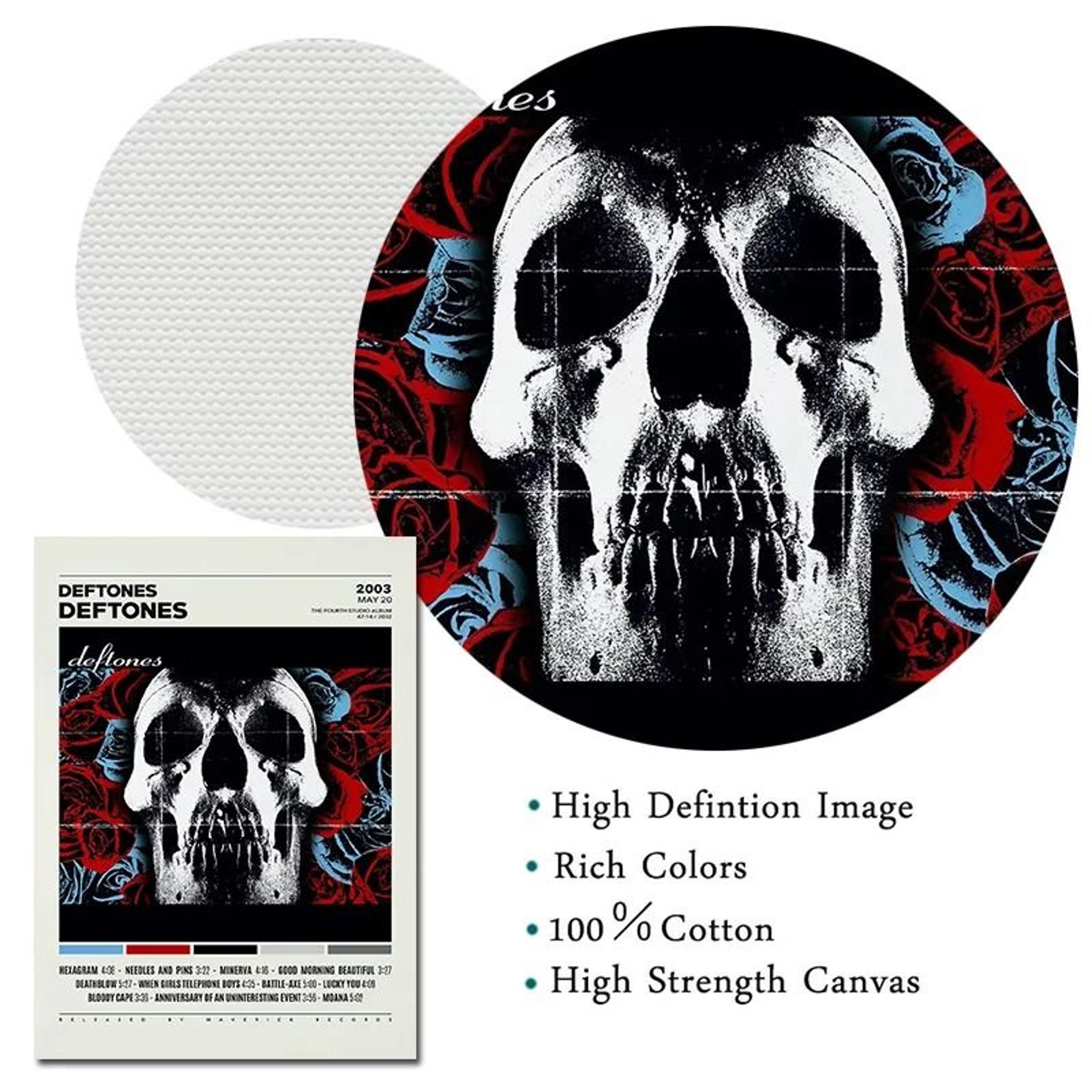 Deftones Album Cover Poster Canvas Around The Fur Saturday Night Wrist Wall Art 5