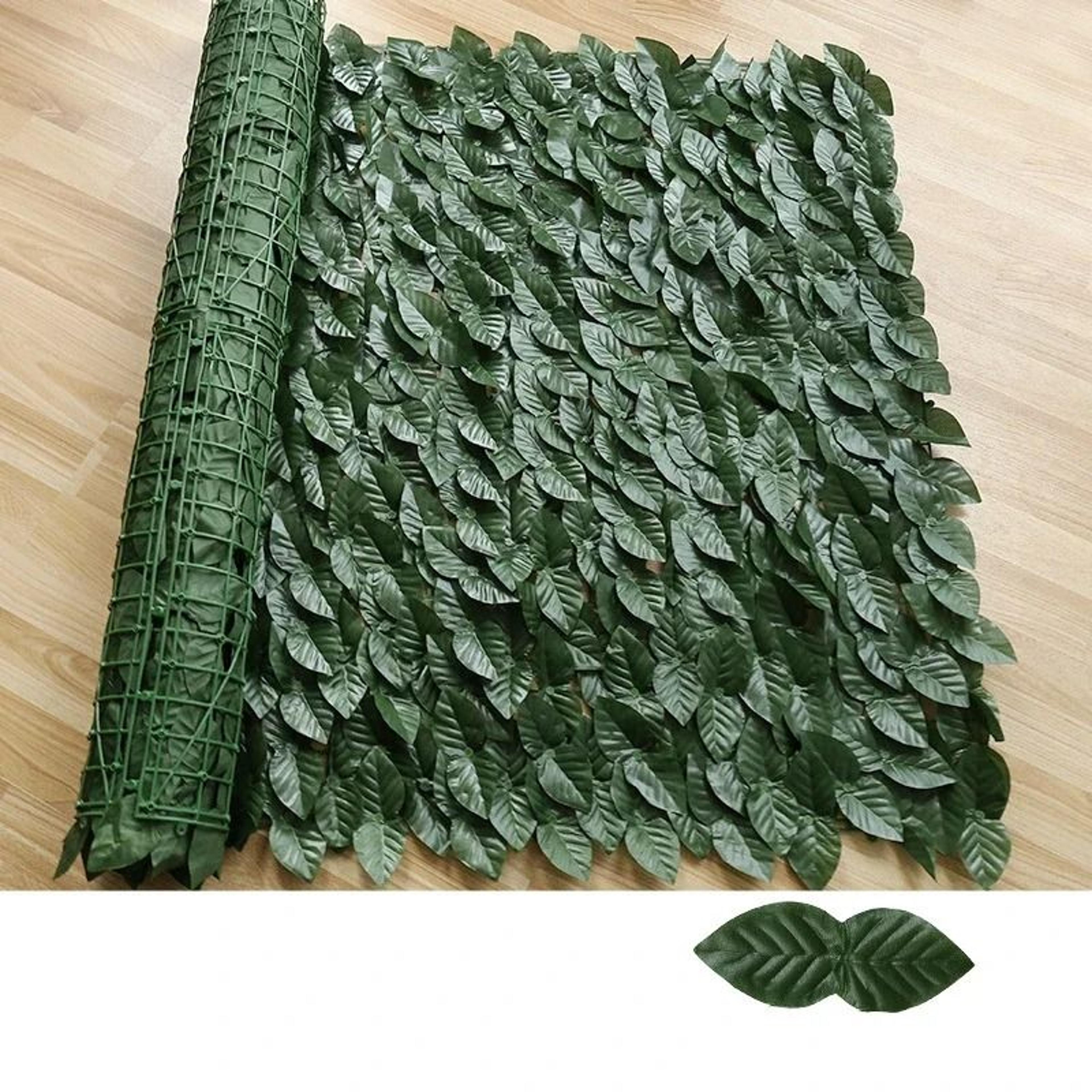 Expandable Artificial Ivy Leaf Fence Privacy Screen Green Garden Balcony Decor 8