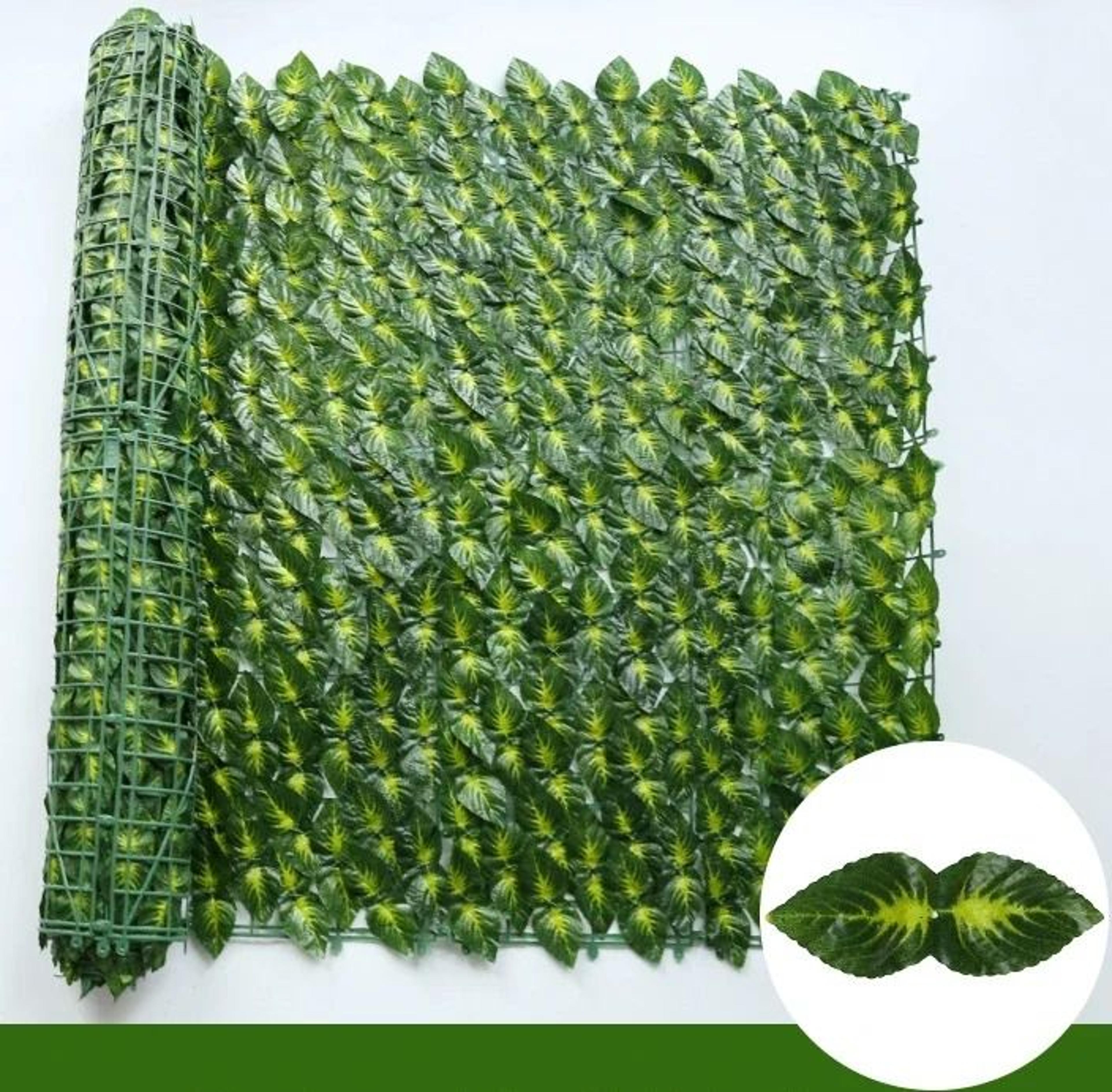 Expandable Artificial Ivy Leaf Fence Privacy Screen Green Garden Balcony Decor 6