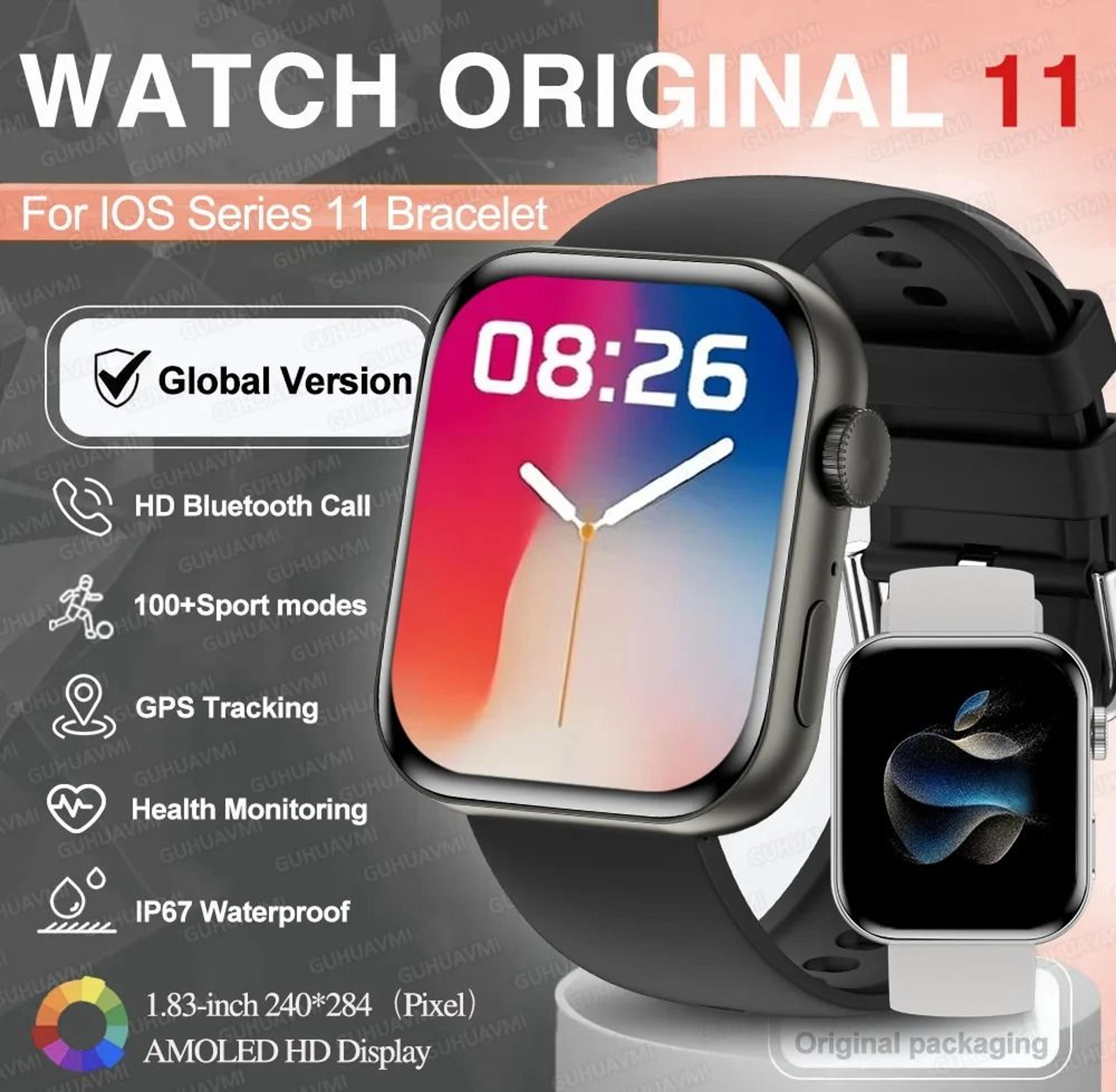s11 amoled smart watch gps call waterproof fitness tracker for ios android