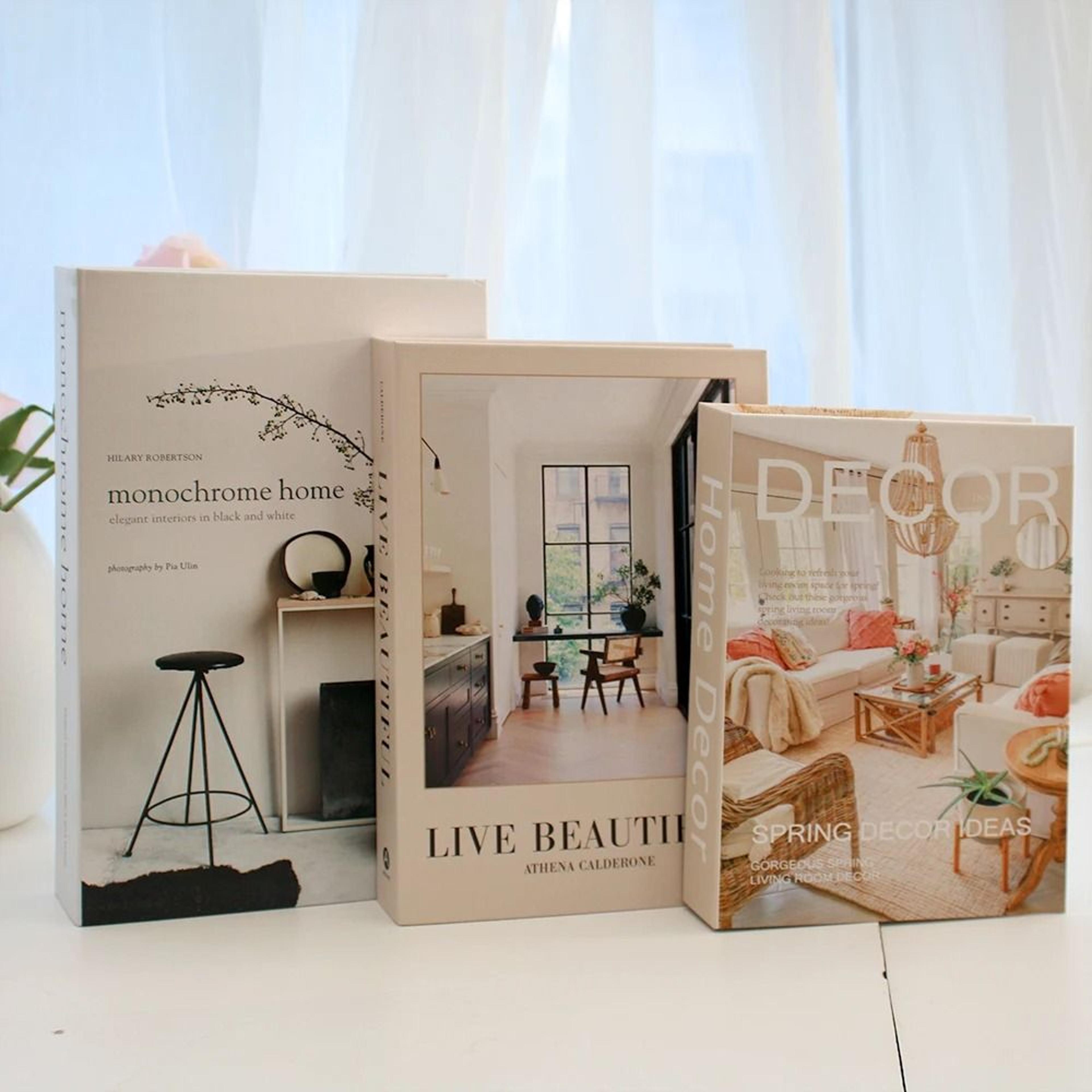Luxury Decorative Fake Book Set For Coffee Table Home Styling 4