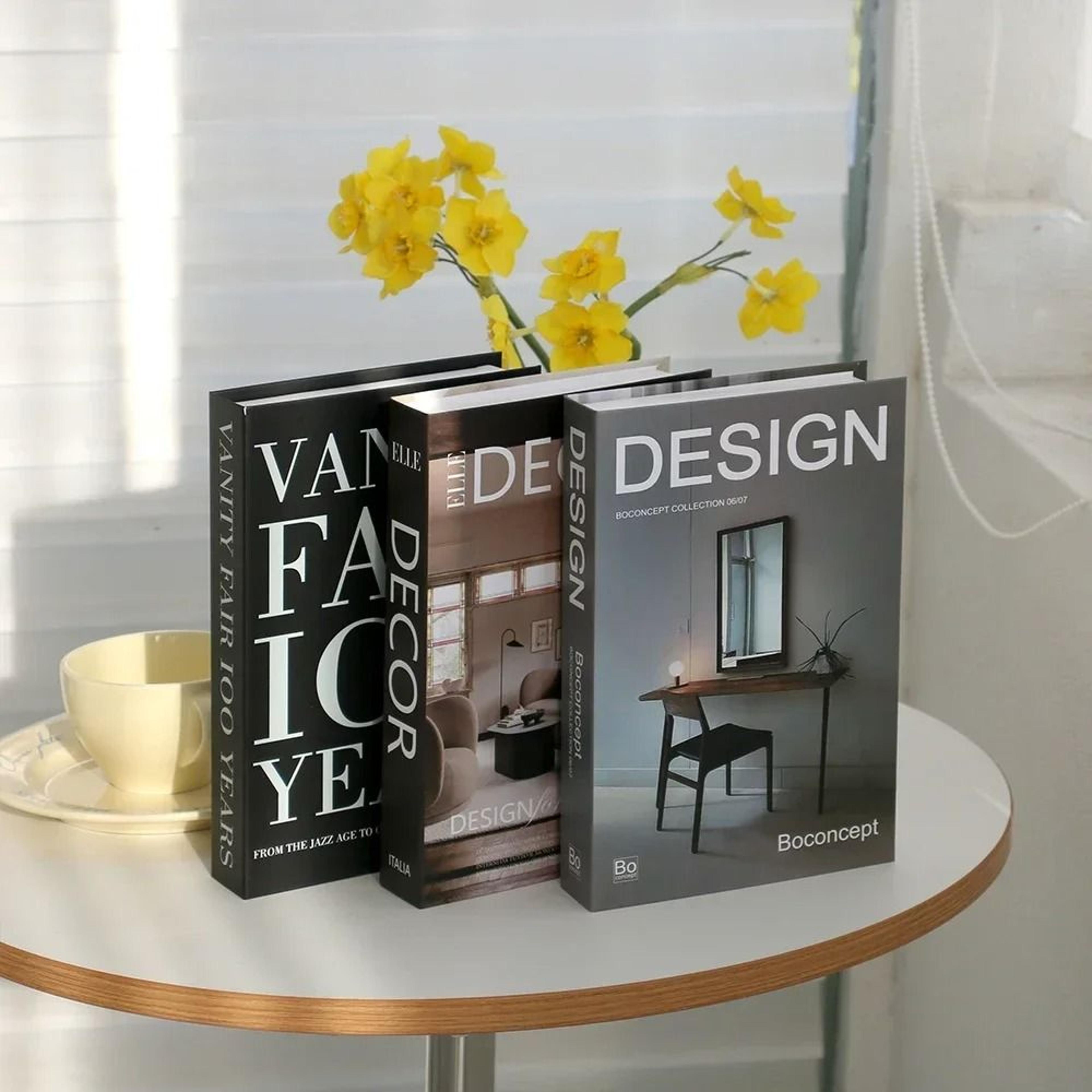 Luxury Decorative Fake Book Set For Coffee Table Home Styling 12