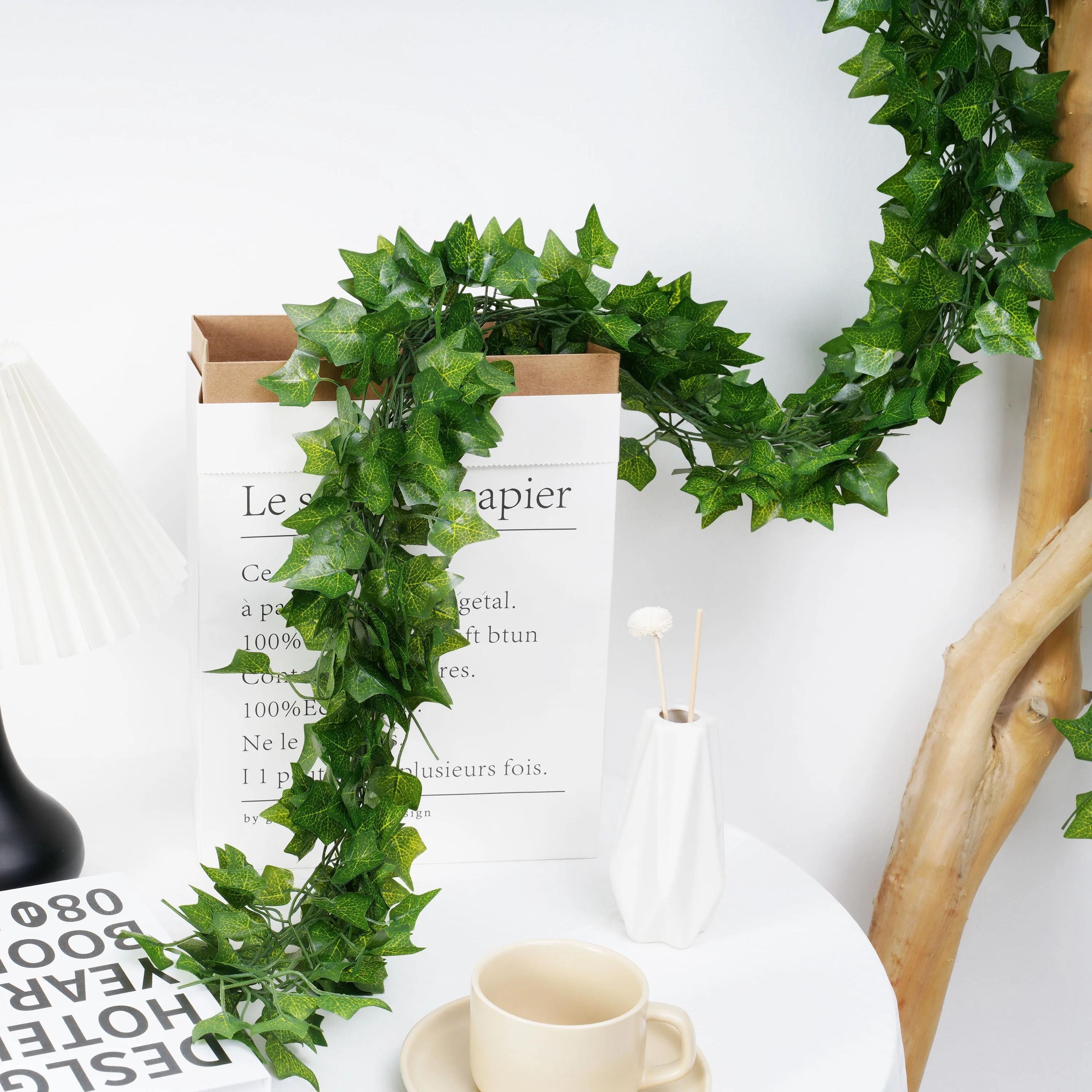 artificial ivy hanging vine garland for wall room and wedding decor