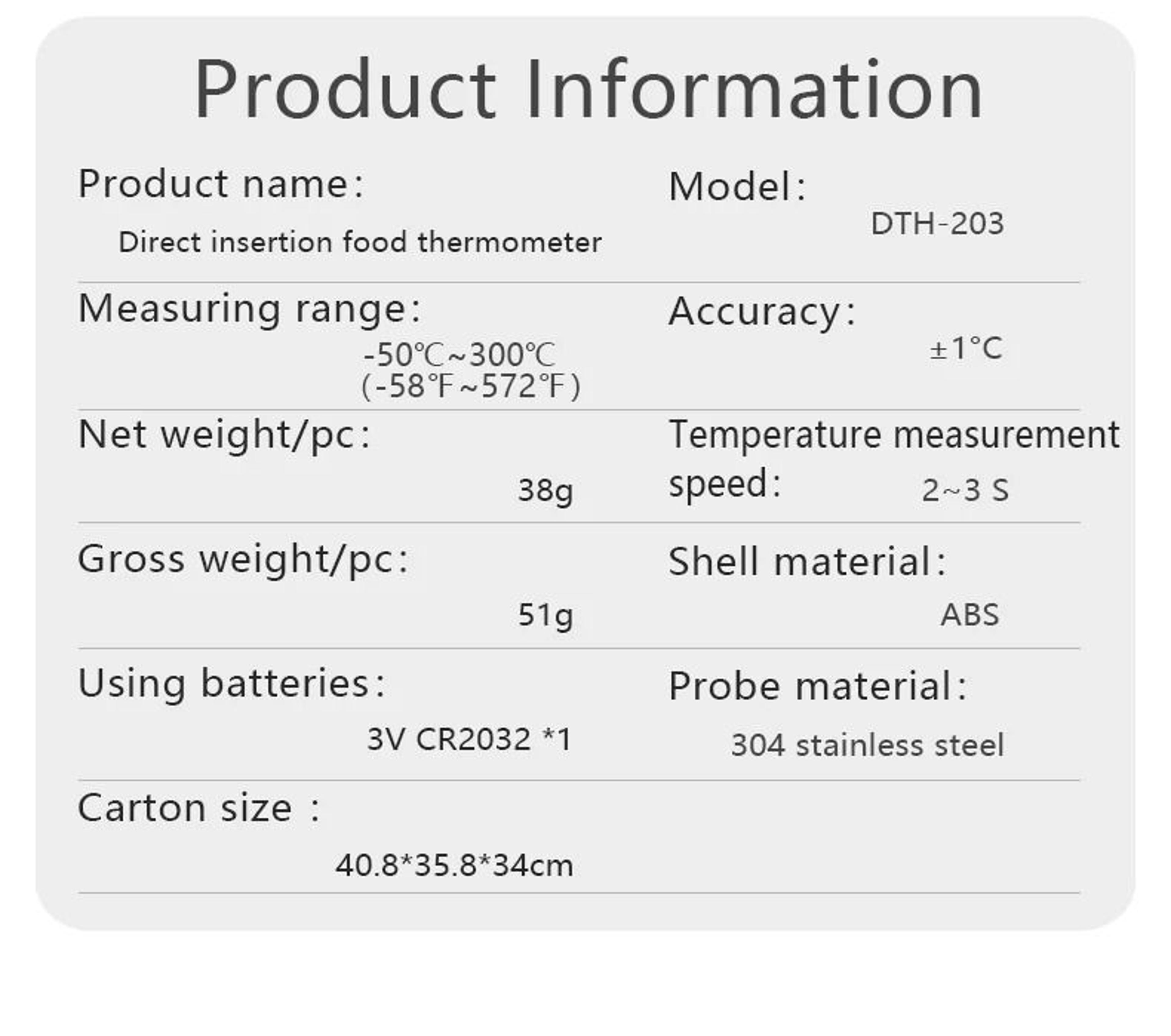Instant Read Digital Meat Thermometer With Backlit Display For Cooking And BBQ 4